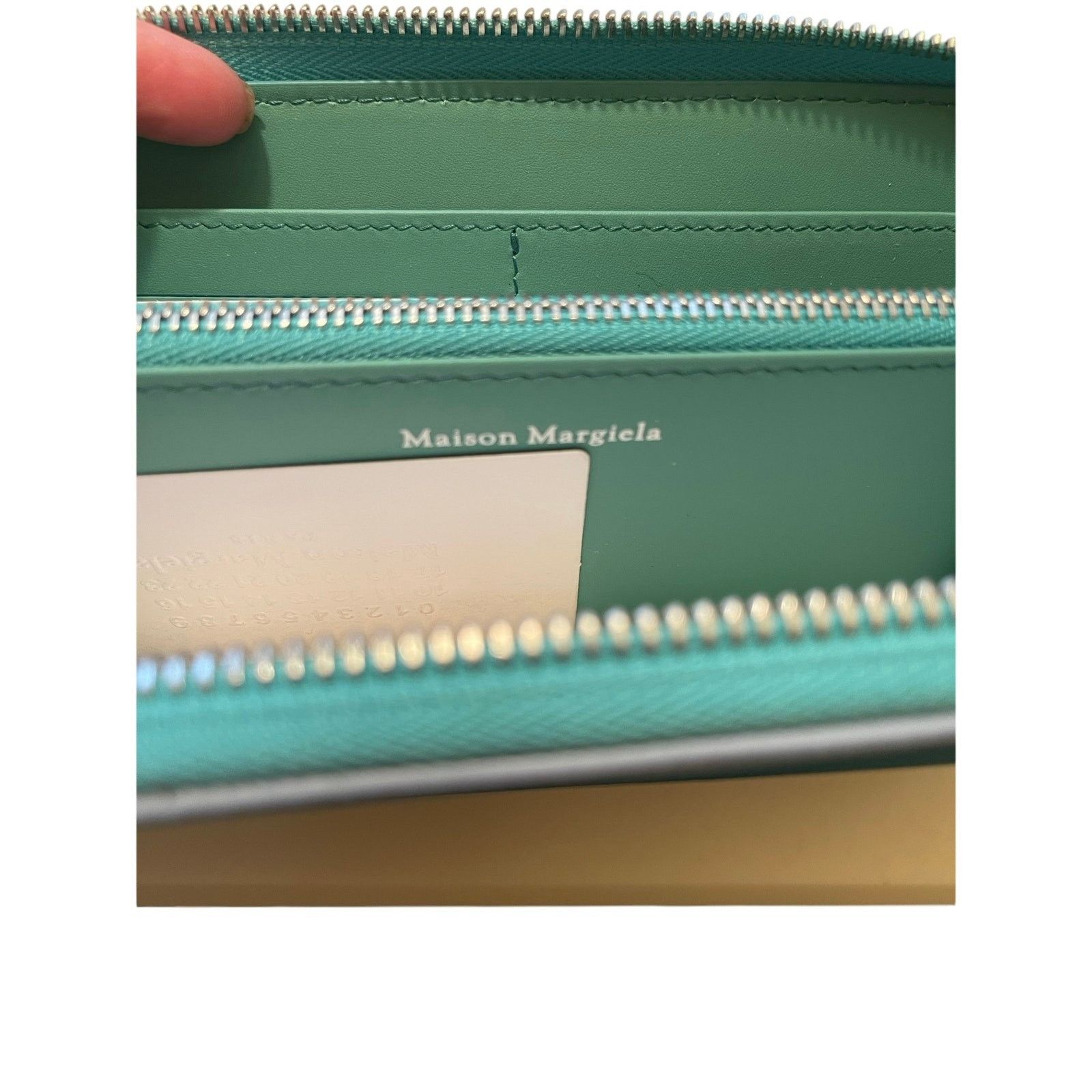 Maison Margiela Maison Margiela Snatched Long Wallet, Blue NWT Size ONE SIZE - 7 Thumbnail
