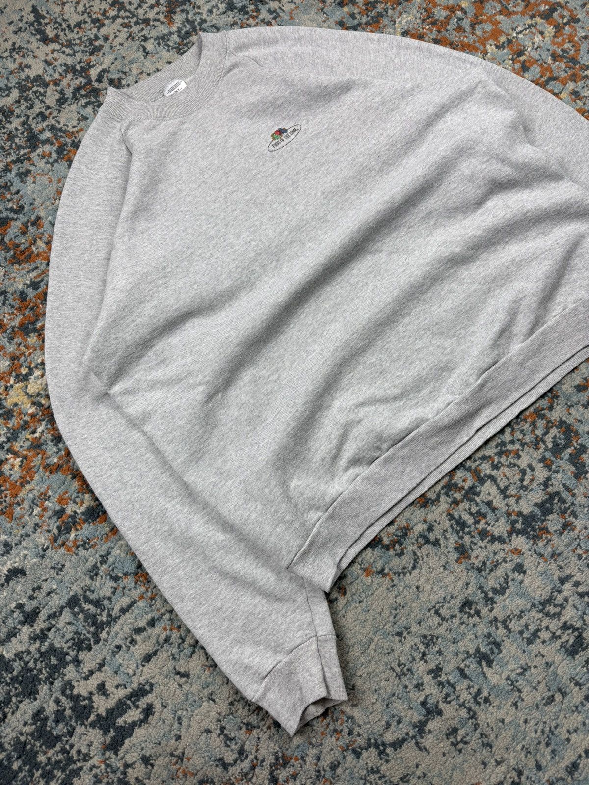 Fruit Of The Loom × Vintage Vintage 90s fruit of the loom heather grey basic sweatshirt Size US L / EU 52-54 / 3 - 2 Thumbnail