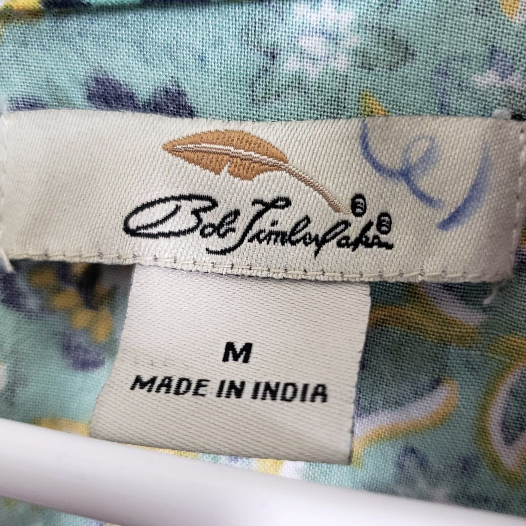 Vintage Bob Timberlake Womens Dress M Yellow Floral Rayon Keyhole Scoop Neck 3/4 Sleeve Short Vintage No Size M / US 6-8 / IT 42-44 - 6 Thumbnail