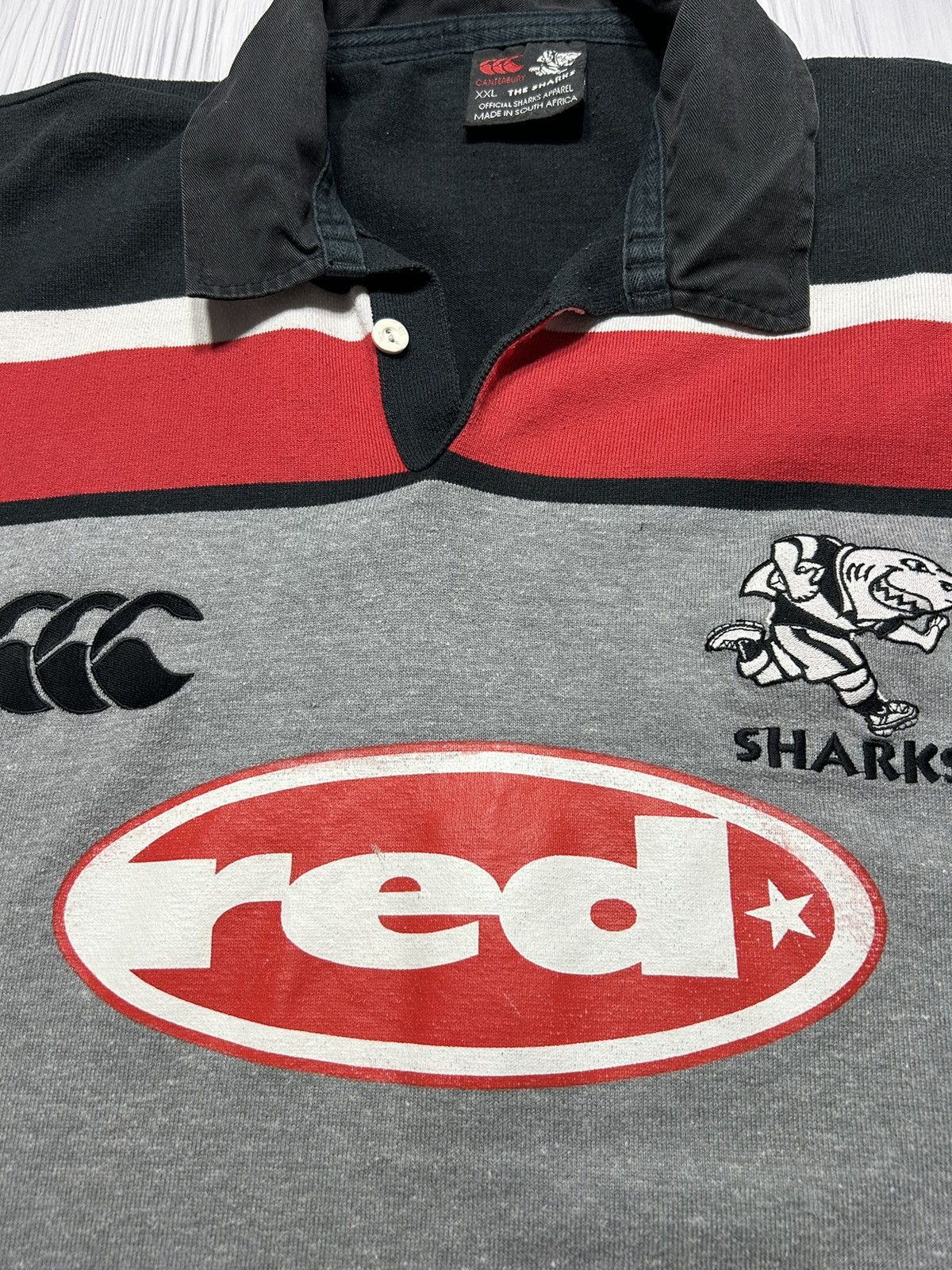 Canterbury of New Zealand Vintage 00’s Sharks Rugby Union Shirt Canterbury Jersey Size US XXL / EU 58 / 5 - 6 Thumbnail