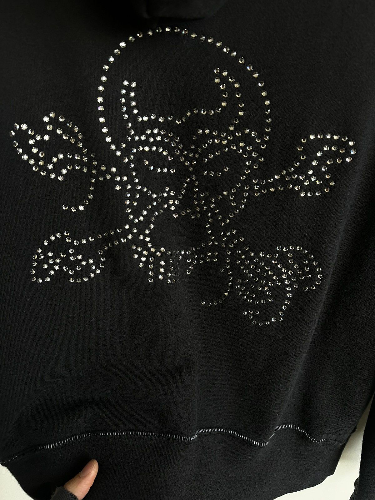 The Great China Wall Black Great China Wall Hand Studded Skull Hoodie Size US L / EU 52-54 / 3 - 7 Thumbnail