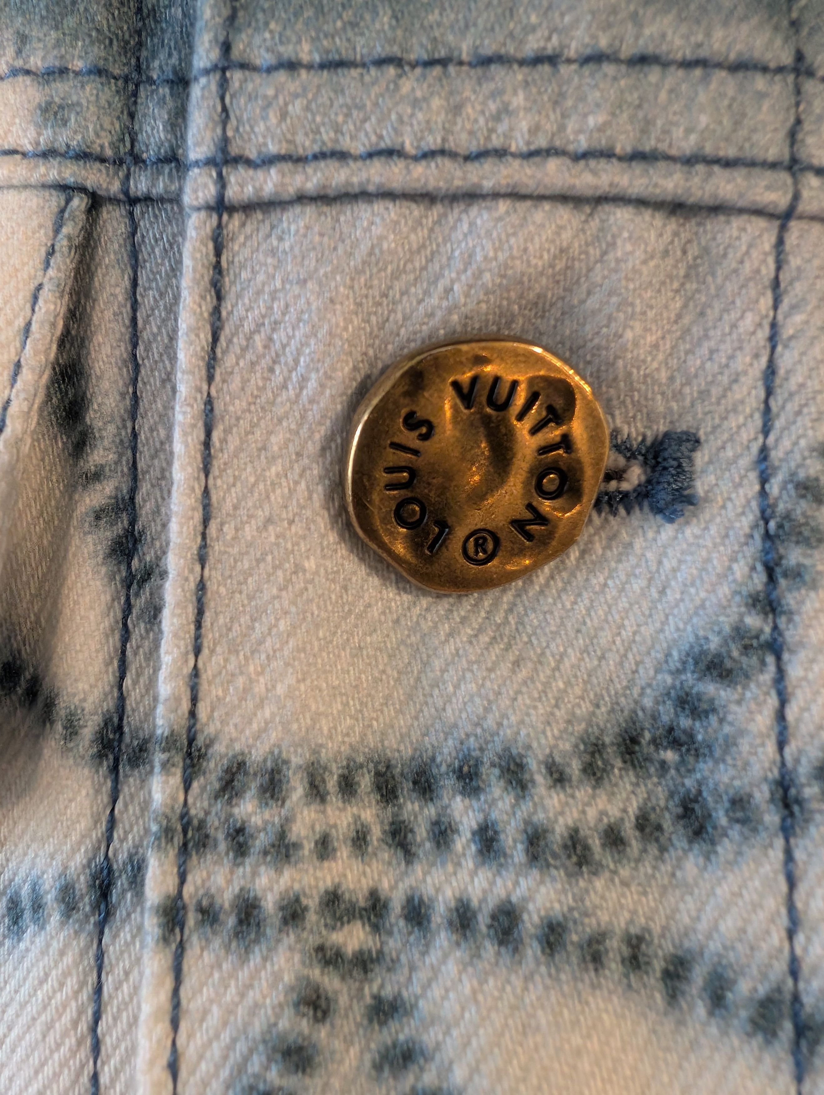 Louis Vuitton Louis Vuitton Monogram Shibori denim jacket Size US L / EU 52-54 / 3 - 3 Thumbnail