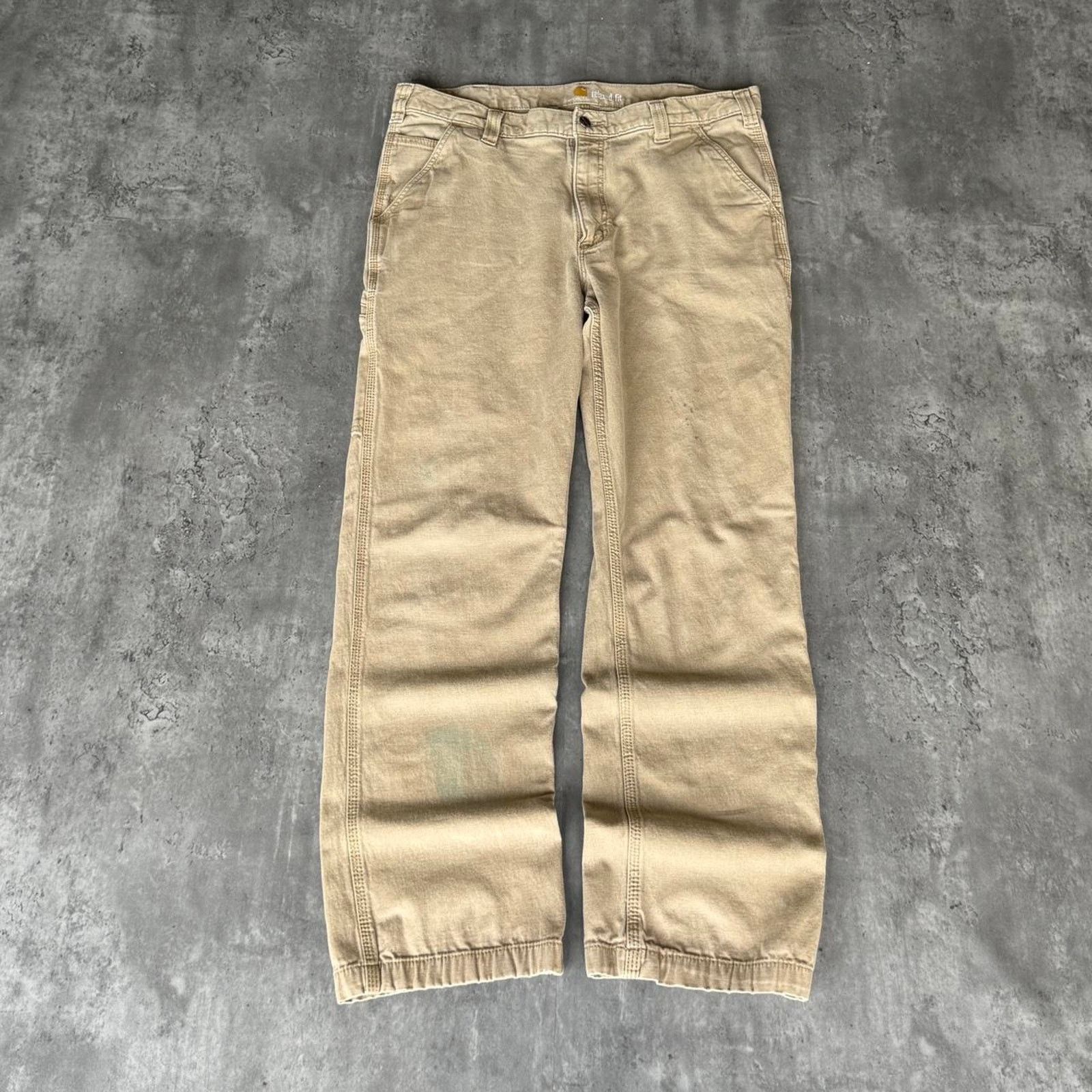 Carhartt × Carhartt Wip × Vintage Vintage Y2K Carhartt Baggy Carpenter Skater Cyber Tech Pants Size US 36 / EU 52 - 2 Thumbnail