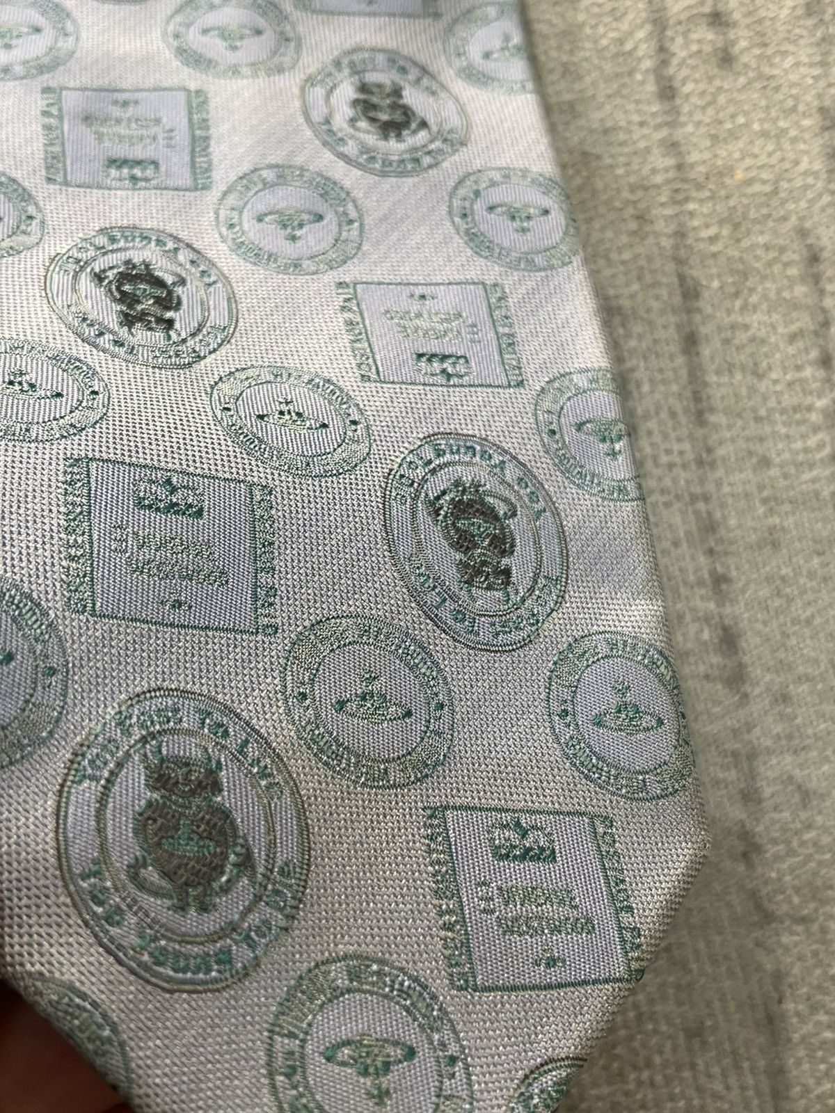 Vivienne Westwood Vintage 80s vivienne westwood monogram tie Size ONE SIZE - 2 Thumbnail