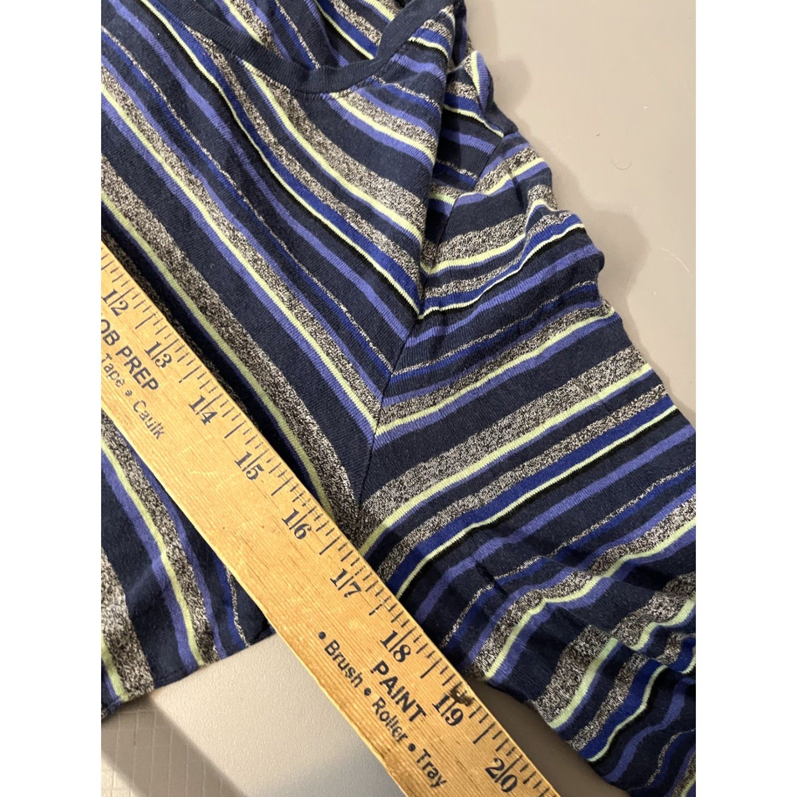 Eddie Bauer VINTAGE Eddie Bauer Women's T-Shirt Size Large Blue Striped Casual Cotton 70s 80s Outdoor Size L / US 10 / IT 46 - 5 Thumbnail