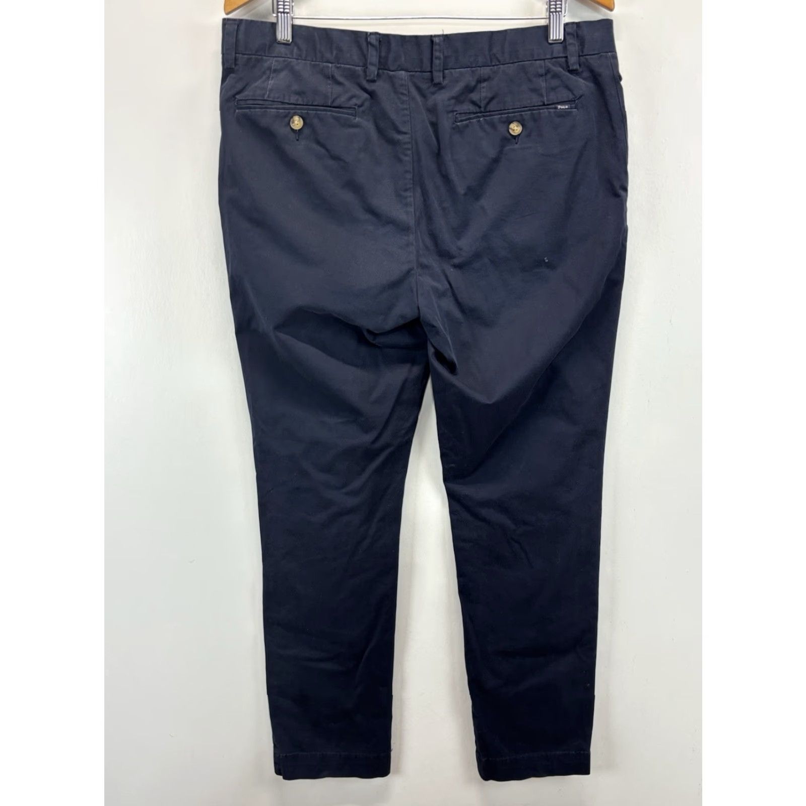 Polo Ralph Lauren Polo Ralph Lauren Chino Pants Men’s 36x32 Navy Stretch Slim Fit Preppy Pants Flat Front Cotton Blend 36in Inseam 31in") Size US M / EU 48-50 / 2 - 3 Thumbnail