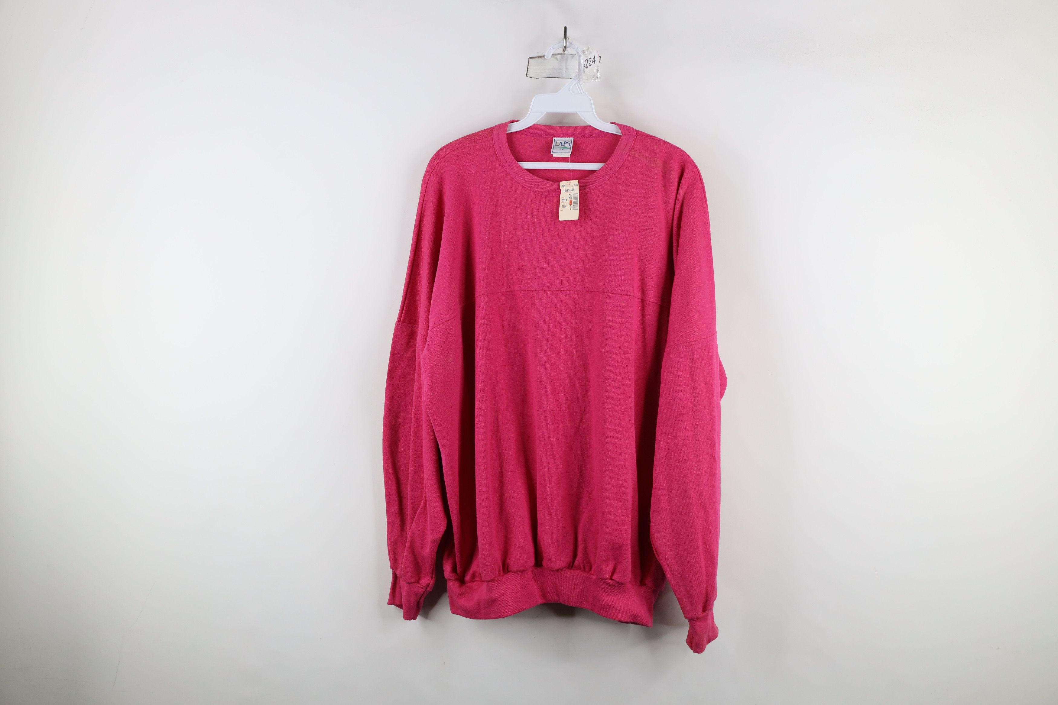 Vintage Deadstock Vintage 90s Stretwear Crewneck Sweatshirt Pink USA Size 3XL / US 20-22 - 1 Thumbnail