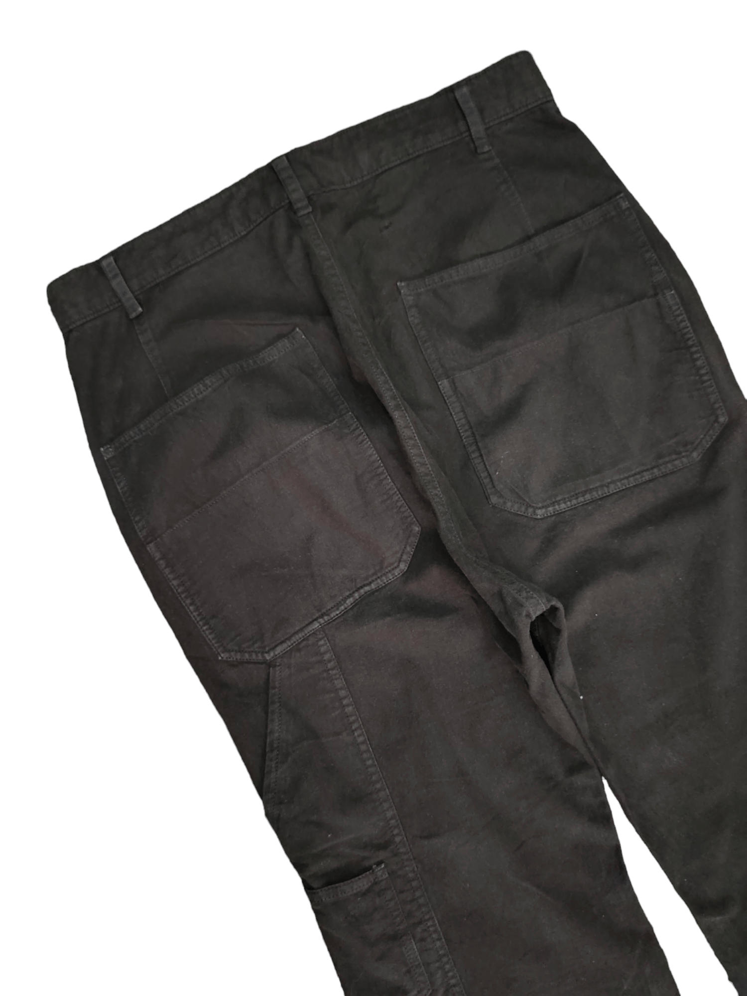 Le Grande Bleu (L.G.B.) Loose Flare Frapbois Dyed Black Fatigue Pants Size US 34 / EU 50 - 15 Thumbnail