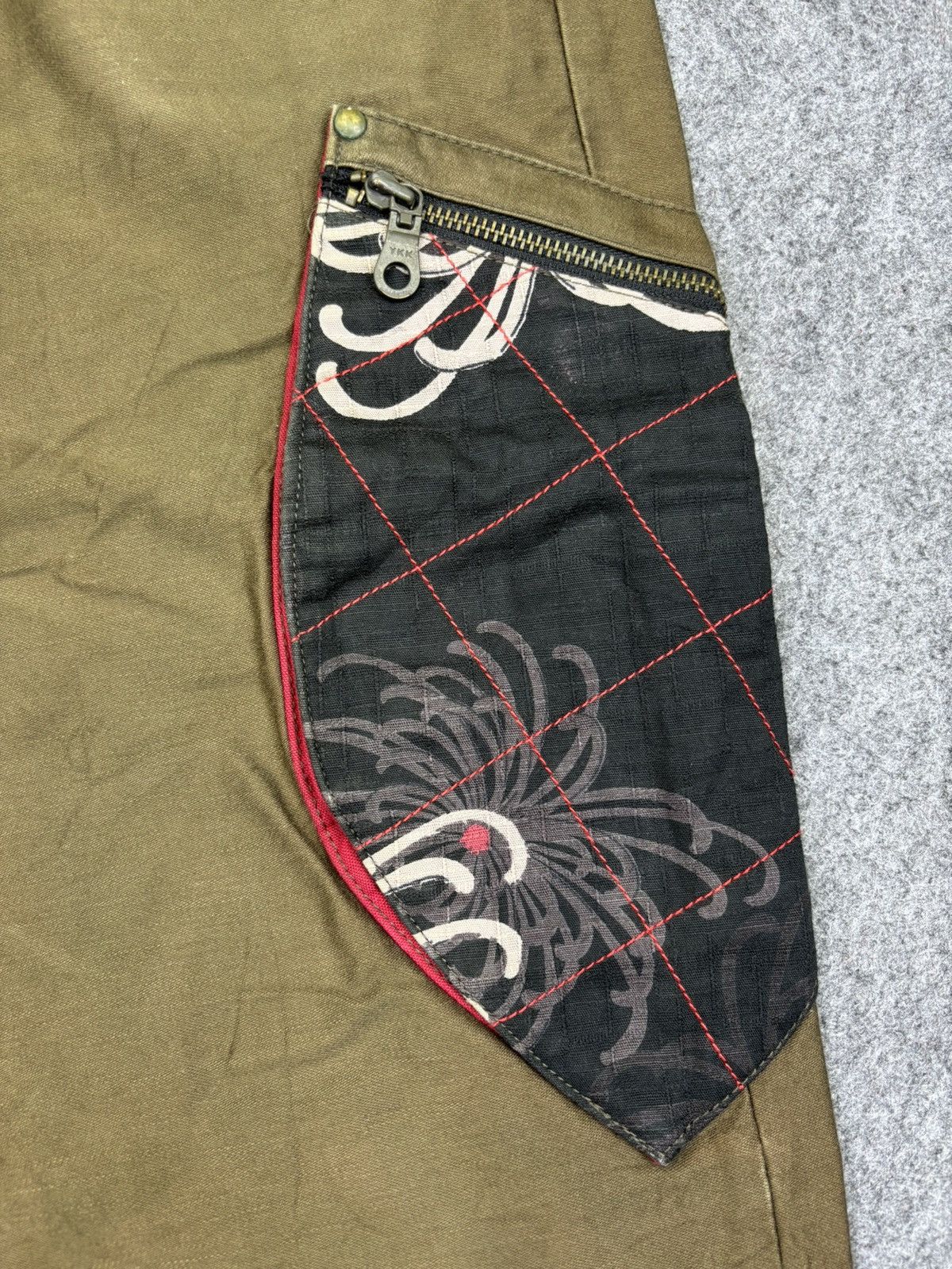 Japanese Brand 💥Artisanal💥GEMSTONE Japan Streetwear 3D Cargo Pant F727 Size US 32 / EU 48 - 5 Thumbnail