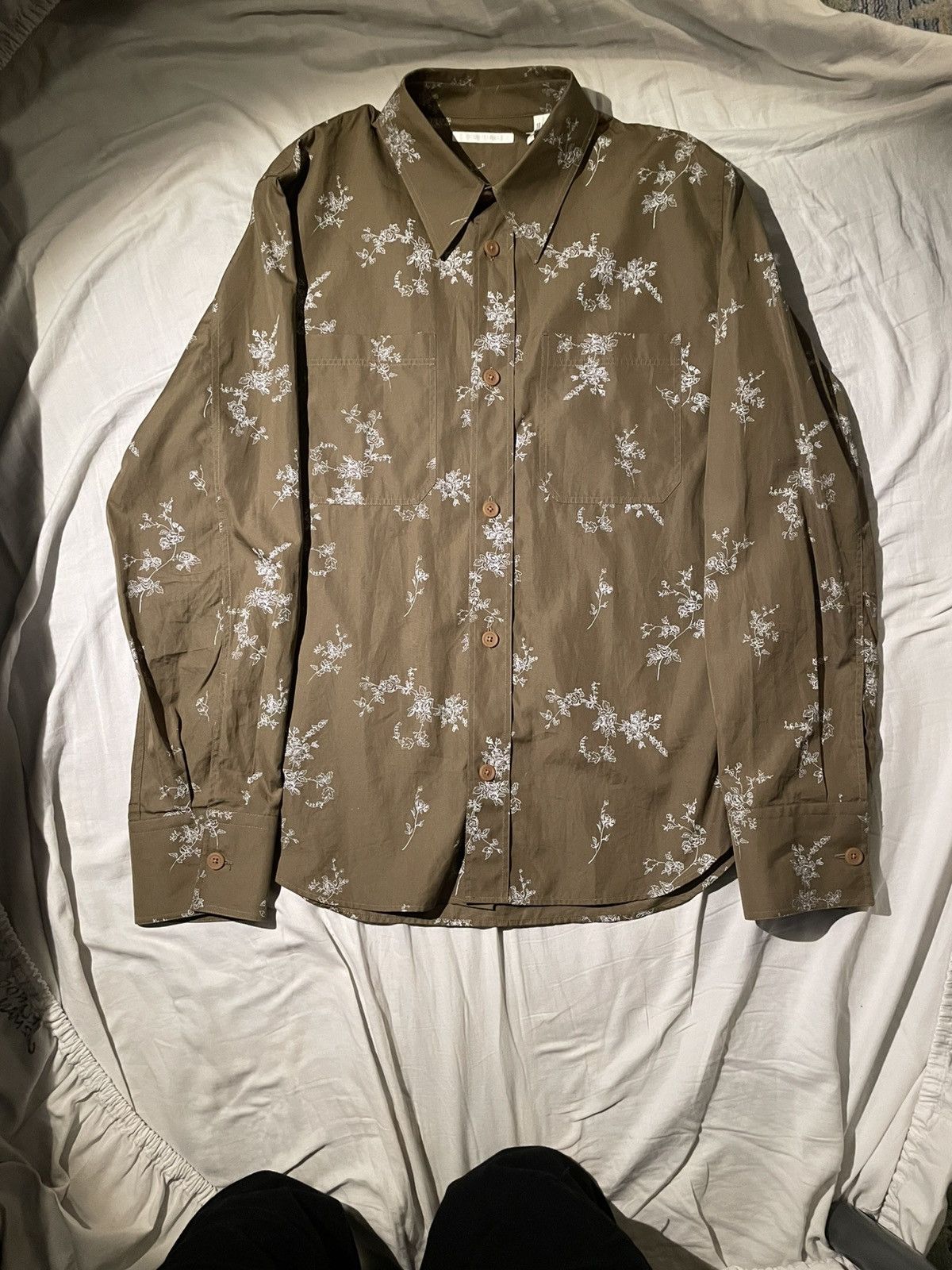 Helmut Lang Helmut Lang 90’s Flower Print Button Up Size US L / EU 52-54 / 3 - 1 Thumbnail