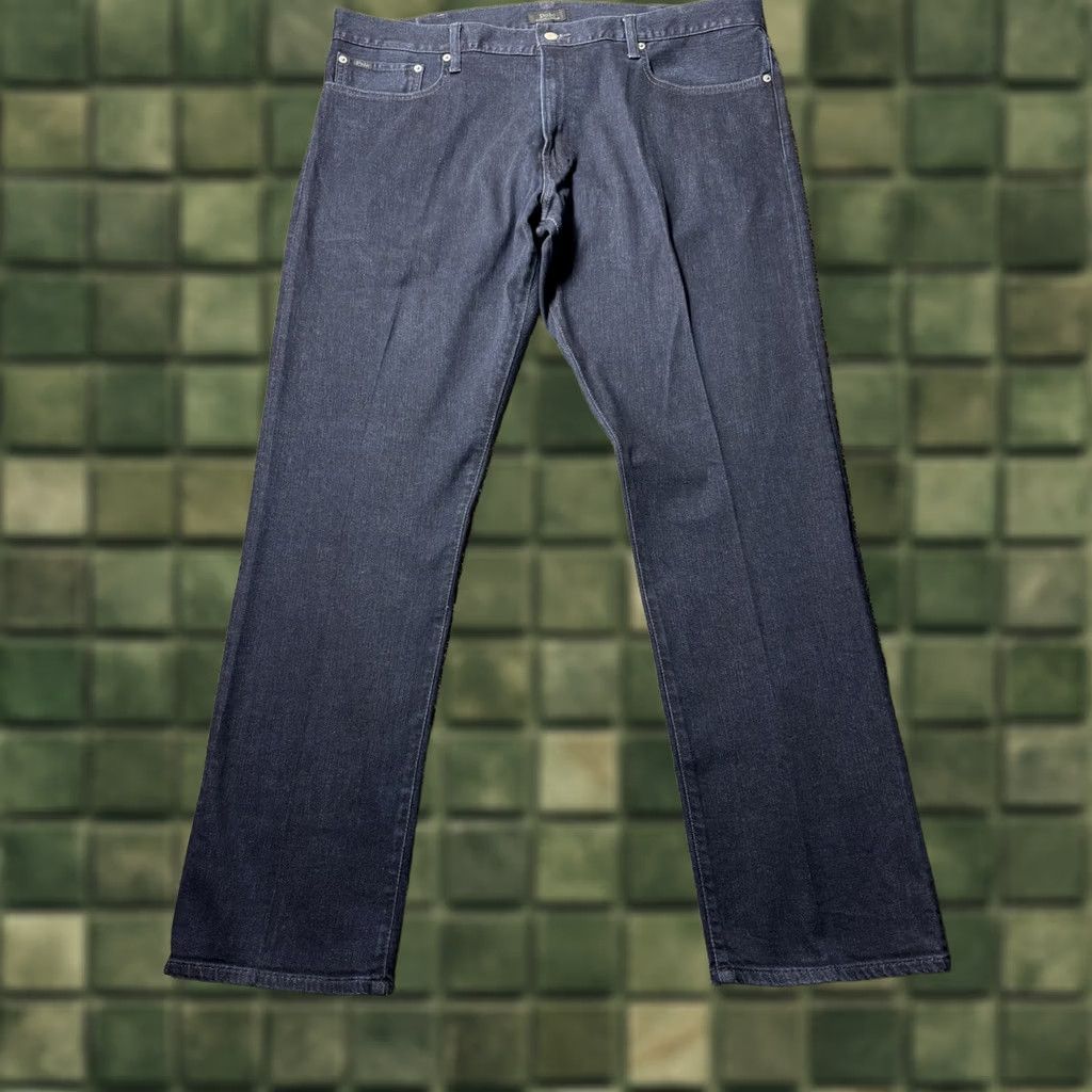 Polo Ralph Lauren VINTAGE Polo Ralph Lauren Hampton Jeans Mens 40x32 Relaxed Fit Straight Dark Wash Size US L / EU 52-54 / 3 - 1 Thumbnail