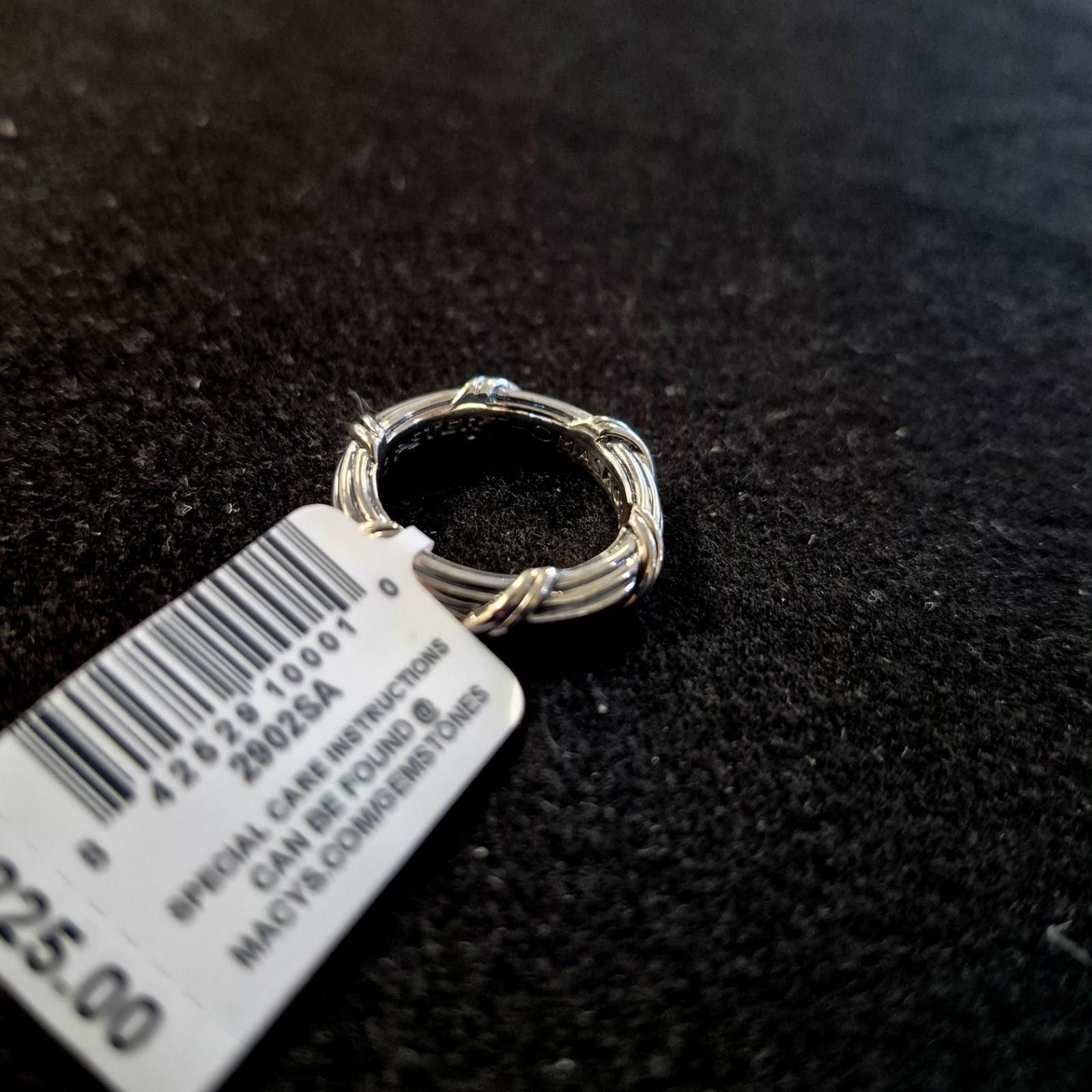 Other Peter Thomas Roth Overlap Band in Sterling Silver 4MM Size ONE SIZE - 4 Thumbnail