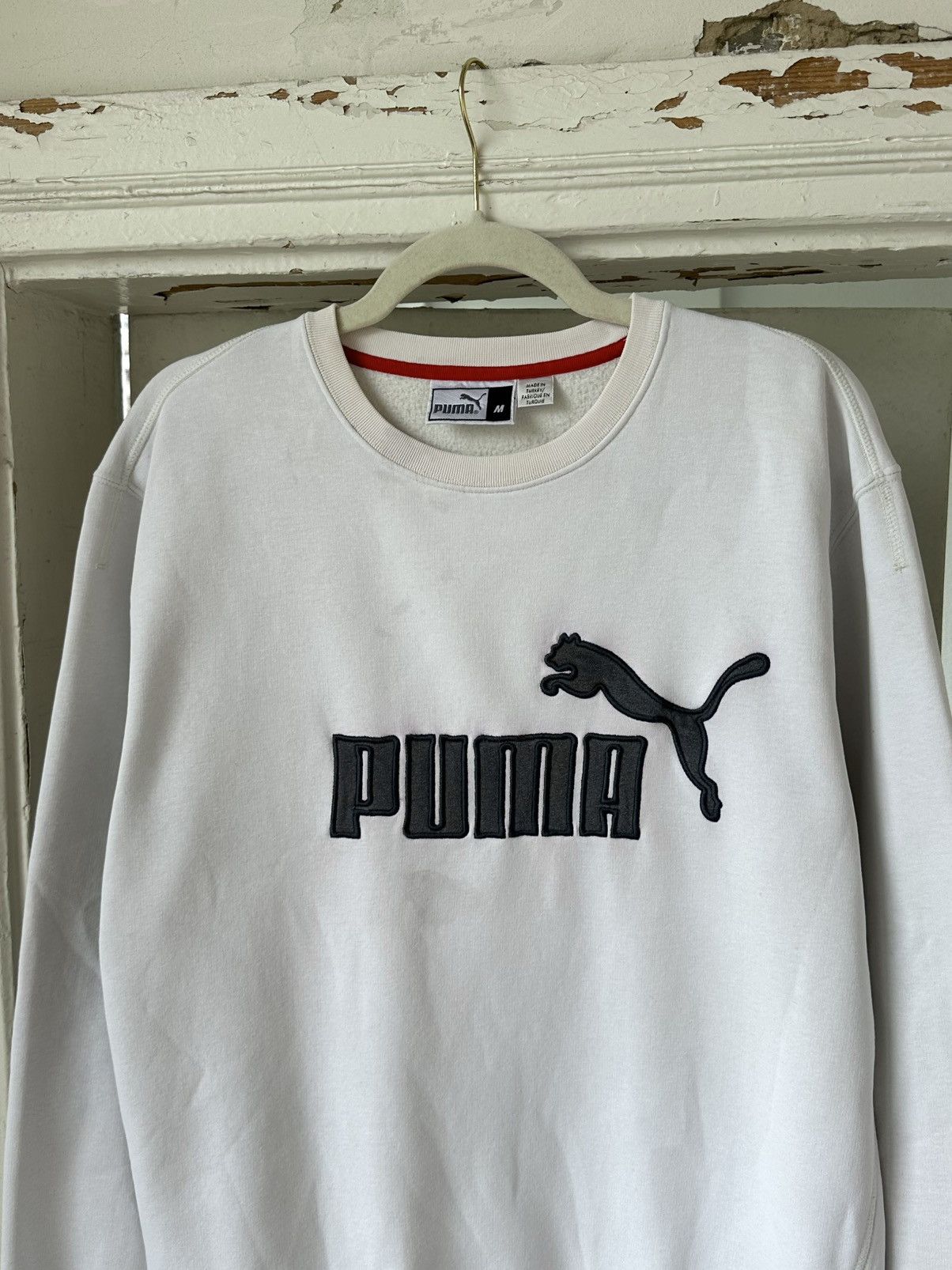 Puma × Vintage Y2K Vintage Puma Big Logo Sweatshirt Size US M / EU 48-50 / 2 - 2 Thumbnail