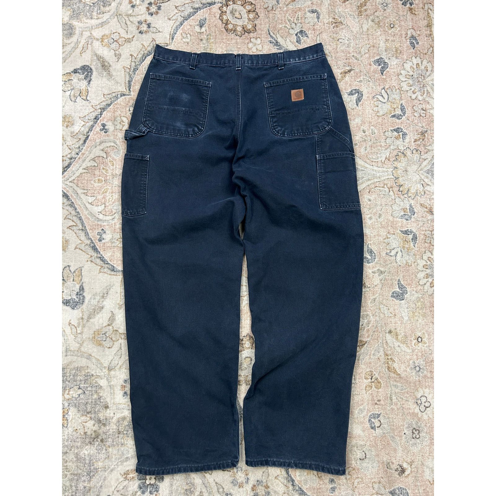 Carhartt Vintage Carhartt Canvas Work Wear Navy Blue Pants Size 37W Size US 37 - 2 Thumbnail