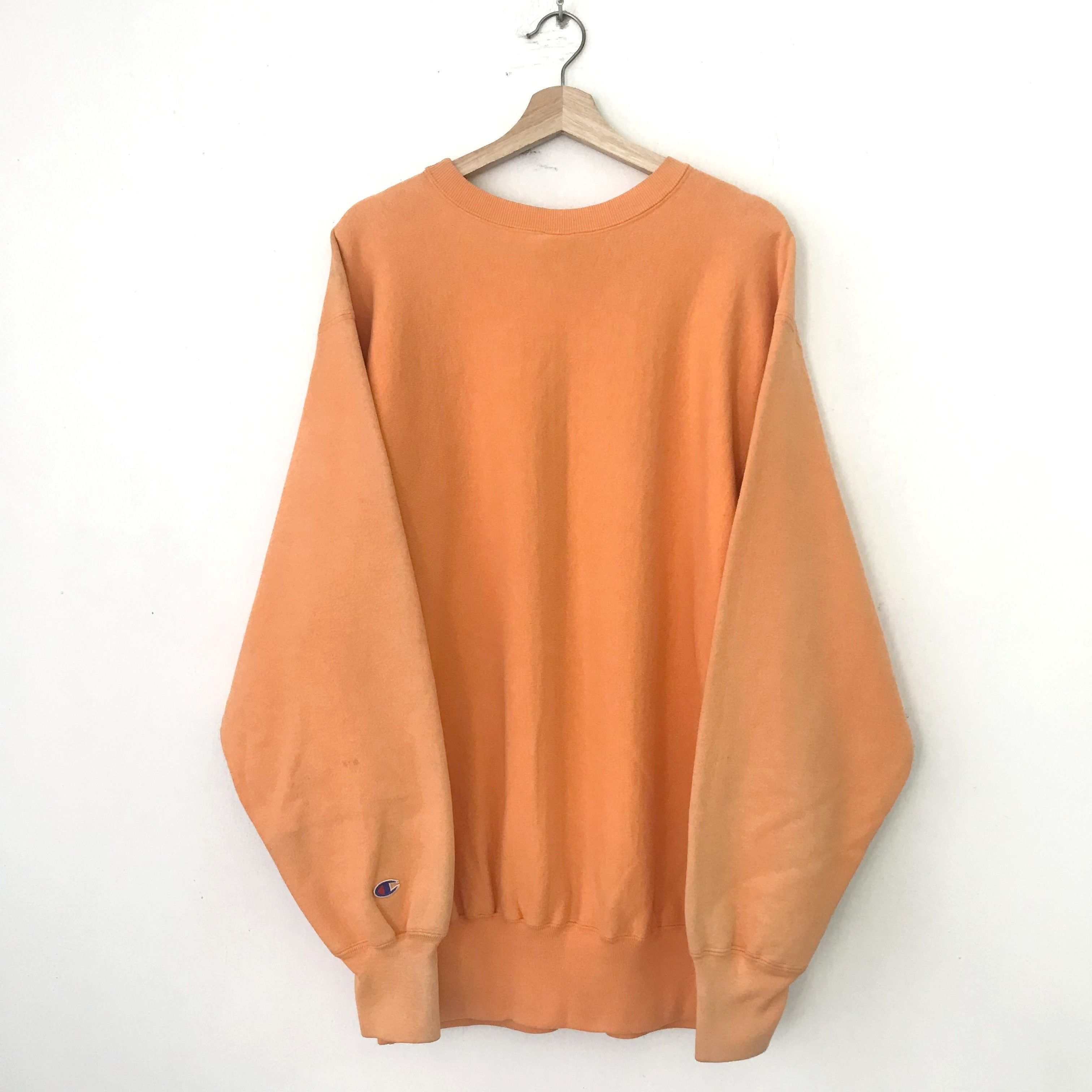 Champion Vintage 90s Champion Reverse Weave Faded Orange Size US XXL / EU 58 / 5 - 2 Thumbnail