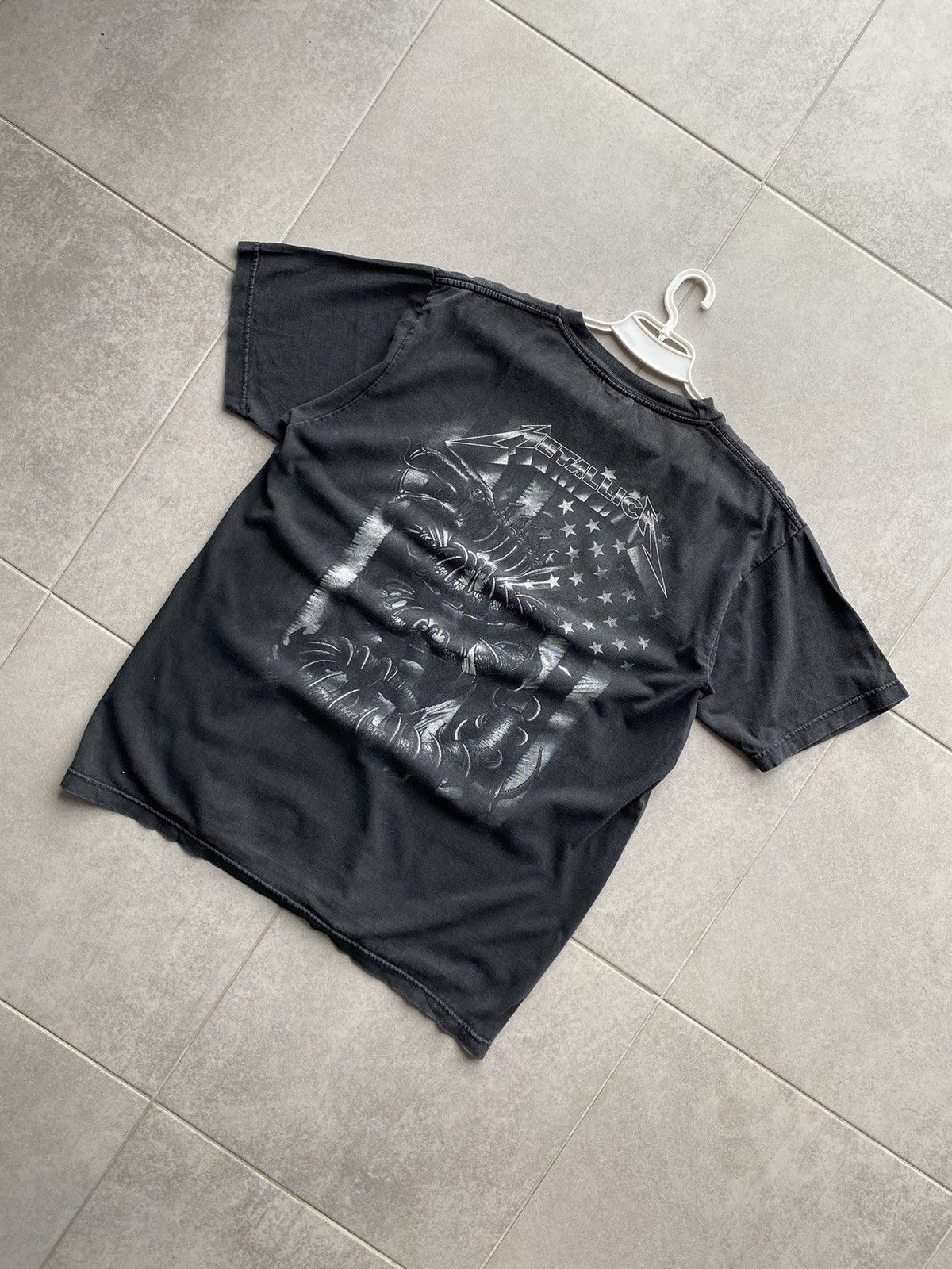 Gildan Metallica Band T-Shirt, Men's Size XL cotton black type Vintage Second Hand