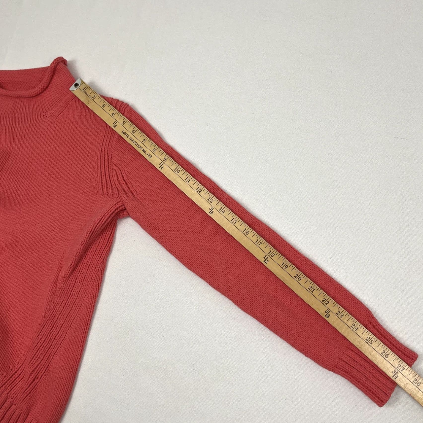 J.Crew VTG J Crew Oarsman Always Sweater Women Medium Pink Fisherman Crew Neck Pullover Knit 100% Cotton Classic Preppy 90s Vintage Collection Size M / US 6-8 / IT 42-44 - 5 Thumbnail