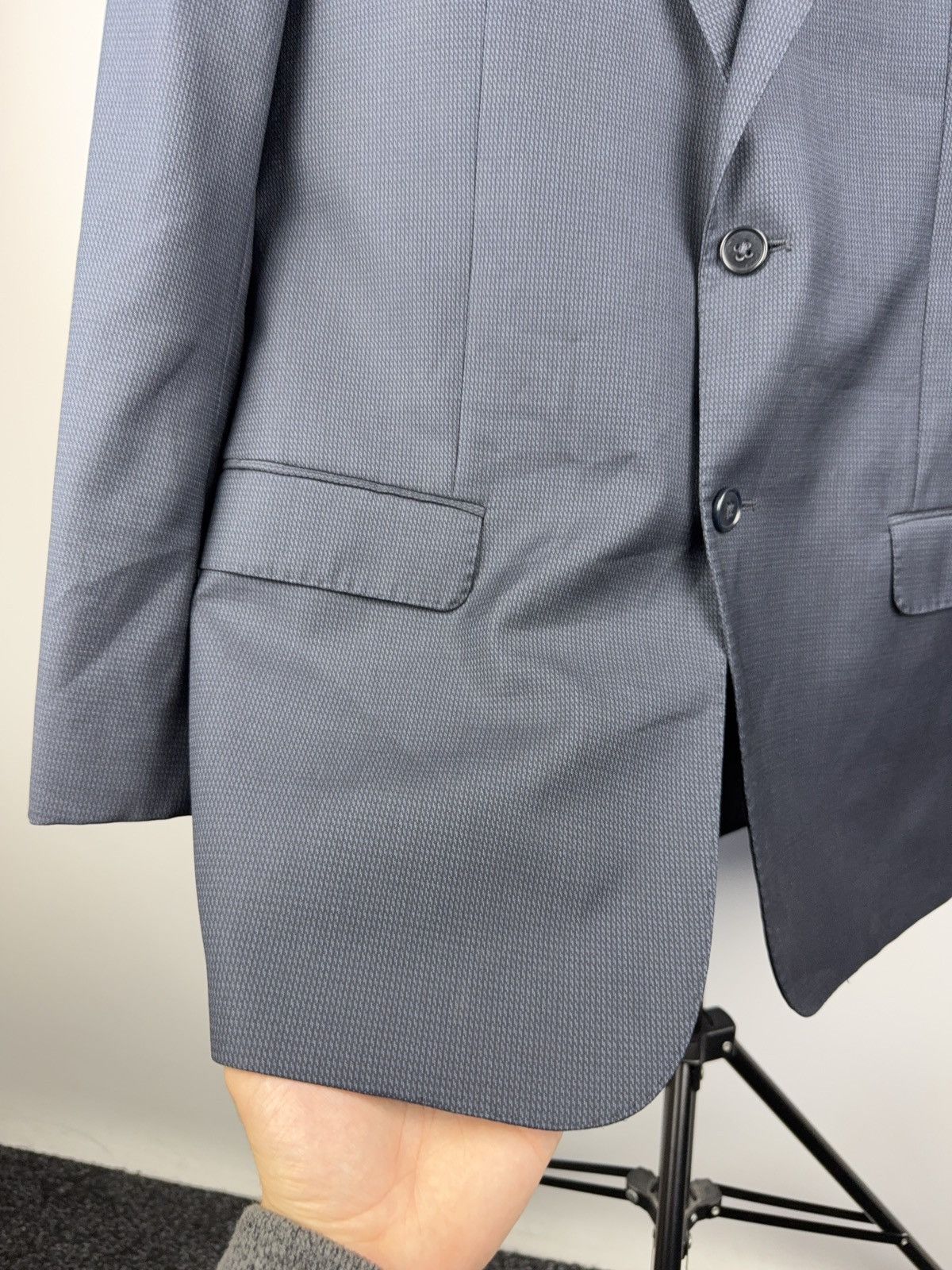 Emporio Armani Luxury 00s Emporio Armani G Line Classic Navy Blazer Size 44R - 9 Thumbnail