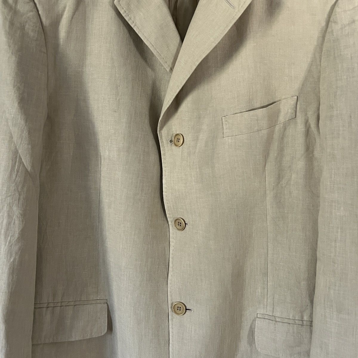 Alexander McQueen Vintage Alexandr Mcqueen Linen Blazer Size 46R - 5 Thumbnail