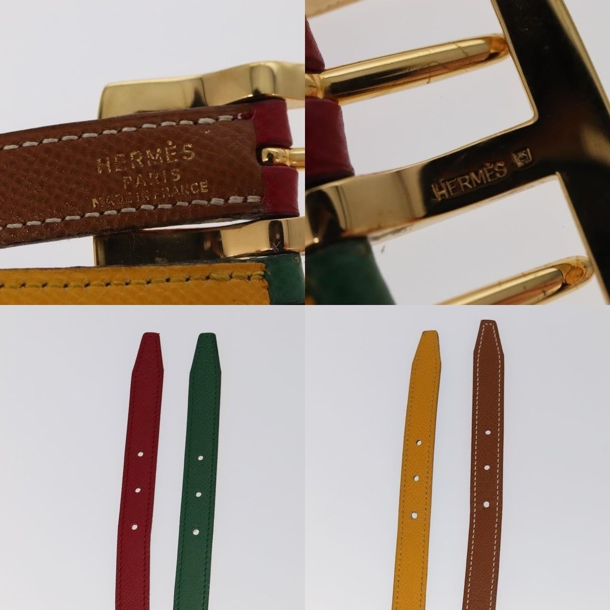Hermes Hermes 28.3 In Multicolor Gold Belt Size ONE SIZE - 4 Thumbnail