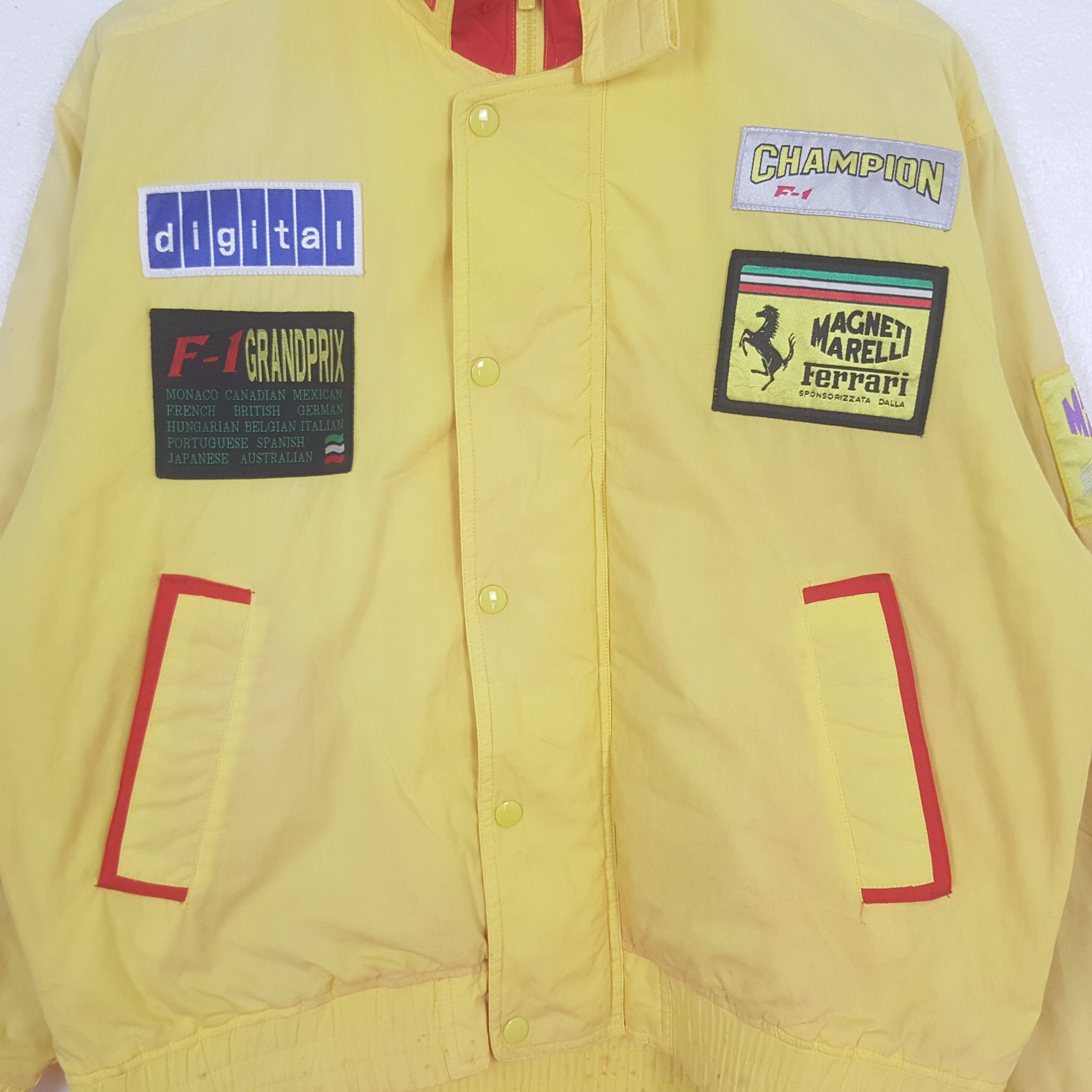 Dunlop Vintage Ferrari Magneti Marelli F1 Bombers Jacket C315N22 Size US XL / EU 56 / 4 - 2 Thumbnail