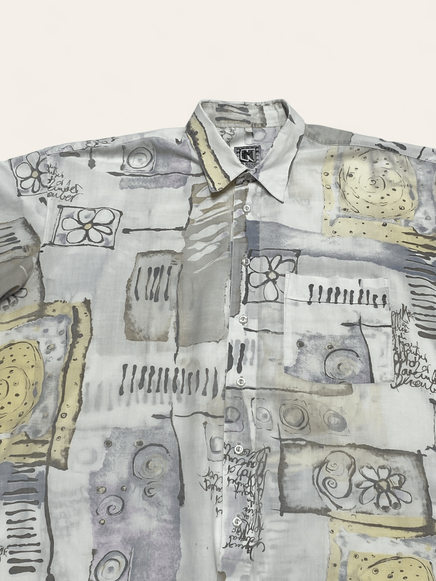 Hysteric Glamour 90s Vintage JEAN MASERIC Beautiful Baggy Wide Button Up Size US XXL / EU 58 / 5 - 2 Thumbnail