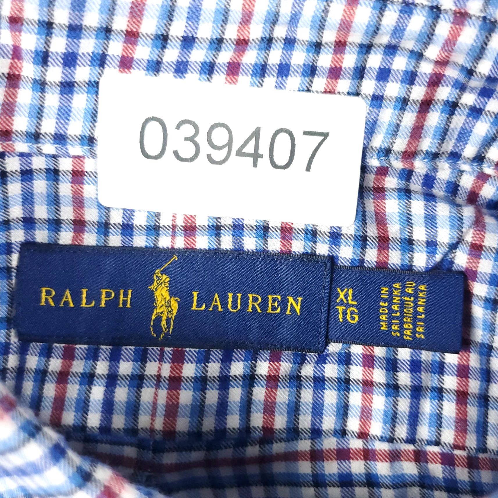 Ralph Lauren Ralph Lauren Shirt Mens XL Blue Check Pony Button-Down Long Sleeve Shirt Size US XL / EU 56 / 4 - 7 Thumbnail