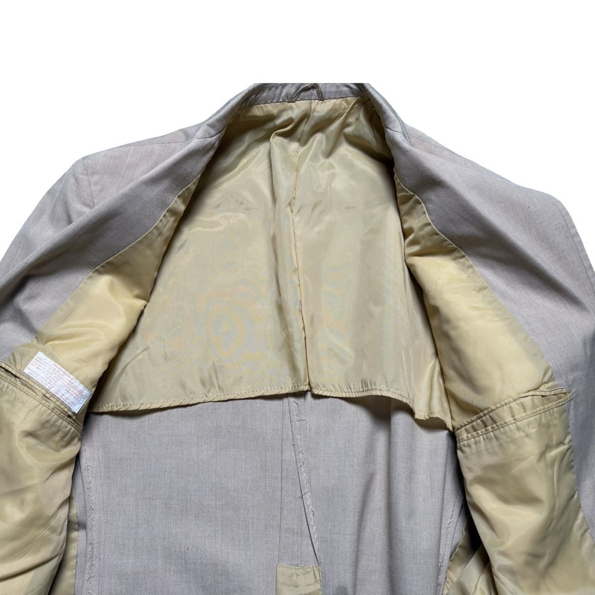 Other Vintage 80s Beige Cotton Blazer Men's L 42 Casual Formal Size 42R - 3 Thumbnail