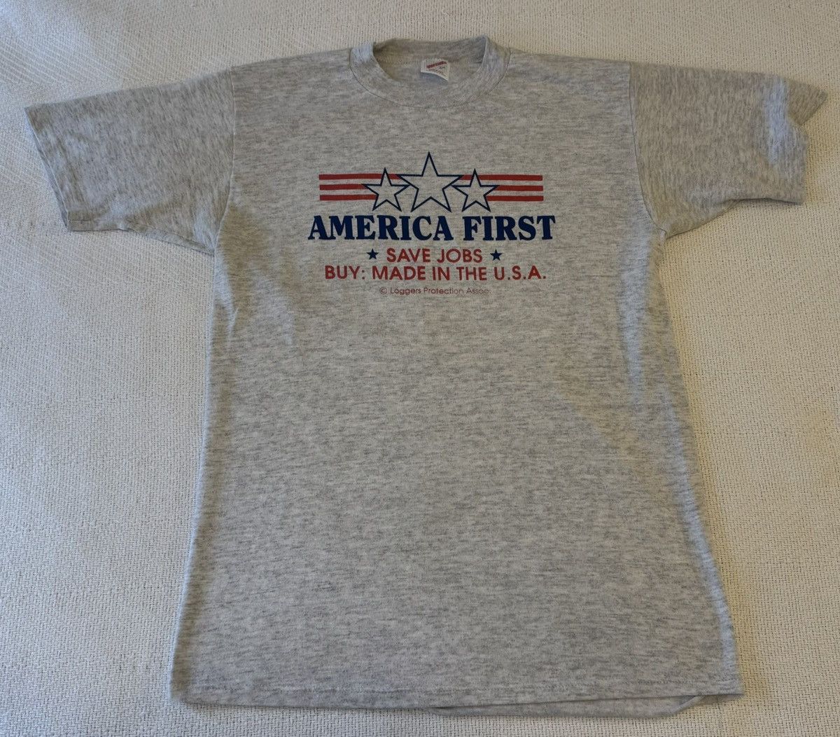 Vintage Vintage Buy American T Shirt Size US M / EU 48-50 / 2 - 2 Thumbnail