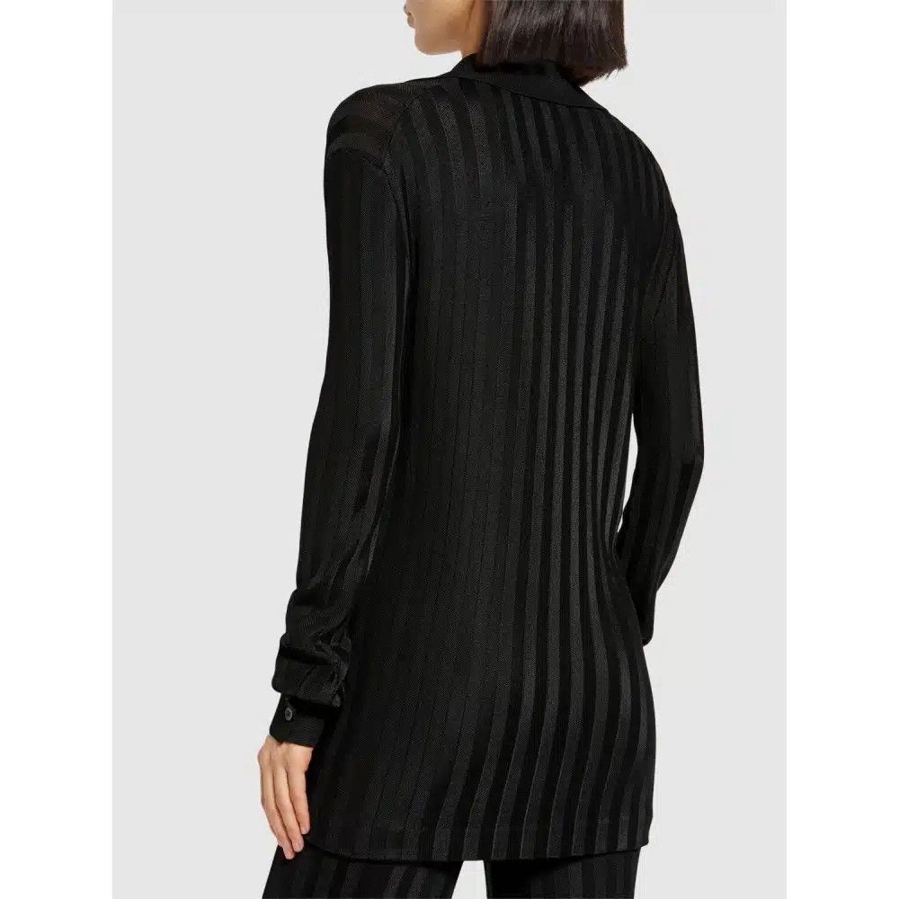 Tom Ford o1loc1c0326 CAK377 Viscose Cardigan Shirt in Black Size XS / US 0-2 / IT 36-38 - 3 Thumbnail