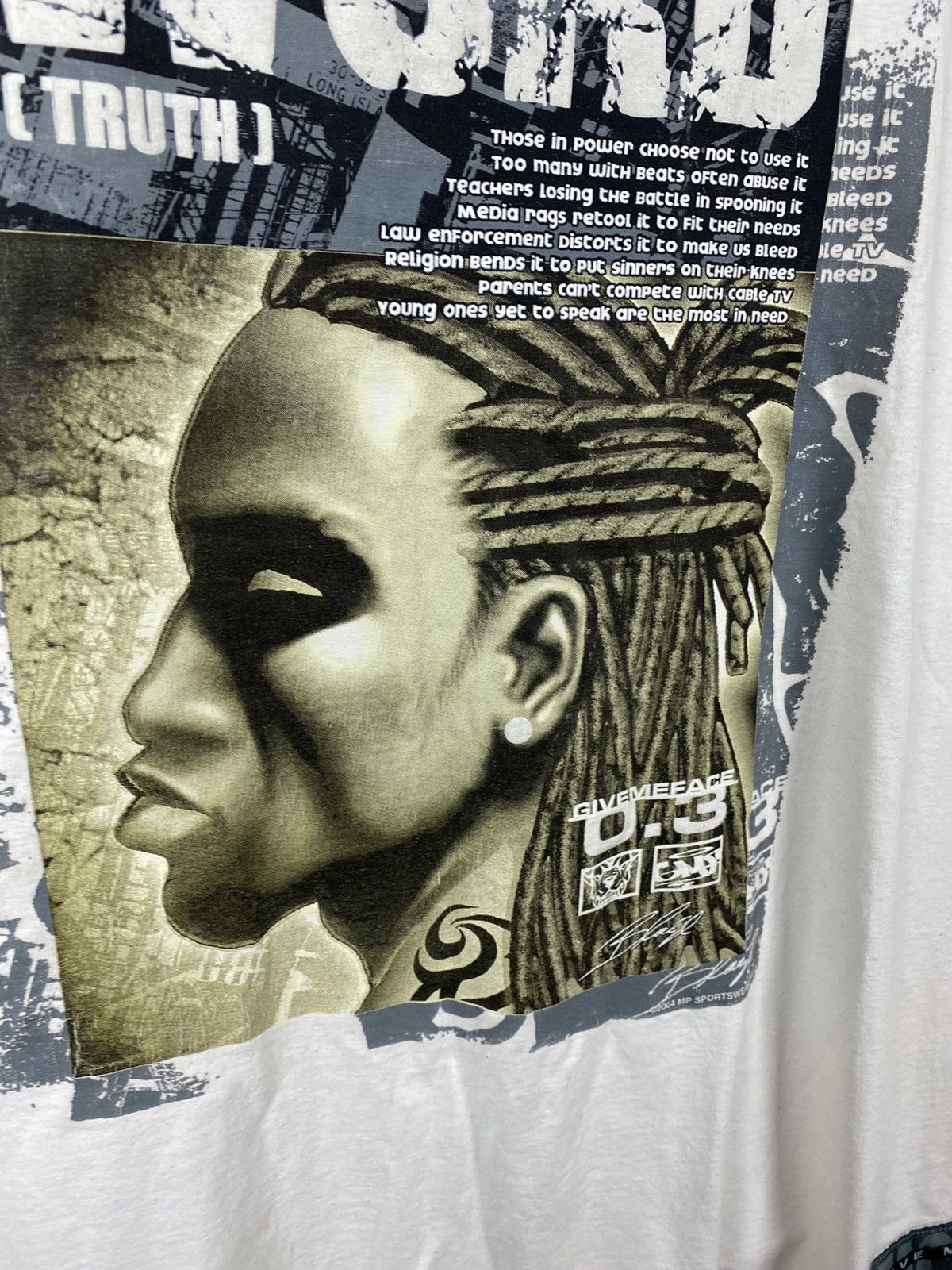 Rap Tees 🎙️Vintage Hip Hop Rap Tee — 2000s Give Me Face Truth Shirt🎙️ Size US L / EU 52-54 / 3 - 8 Thumbnail