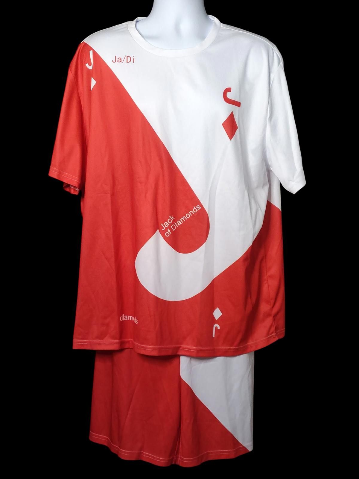 Unknown London Men's Casual Shorts and T-Shirt Set with Jack of Diamonds Size US 44 / EU 60 - 3 Thumbnail