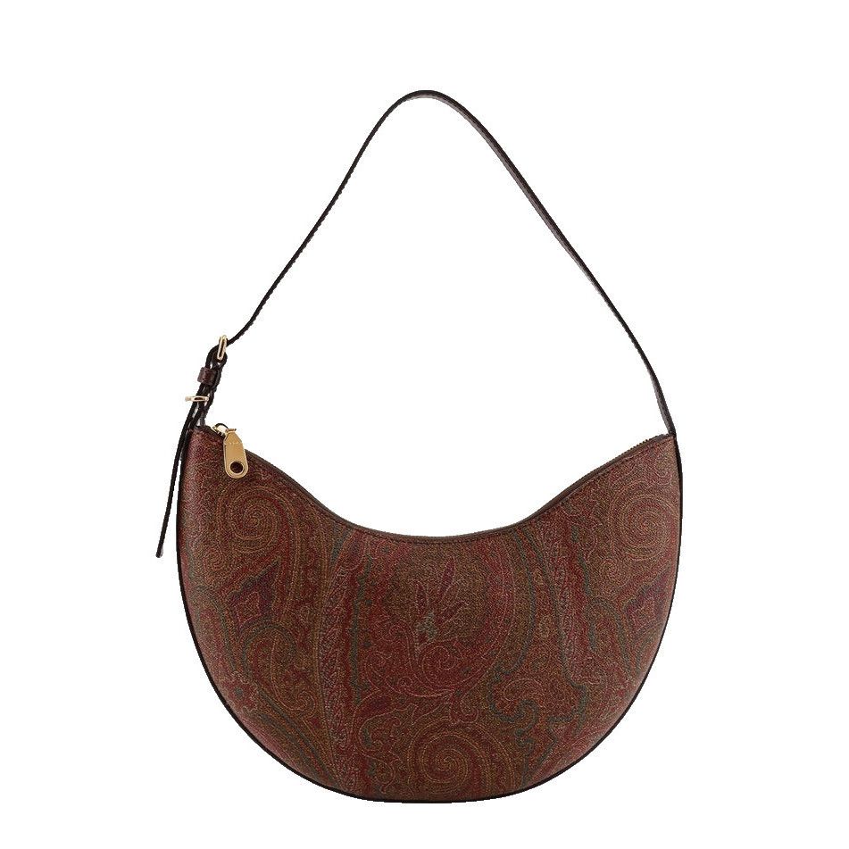 Etro ETRO Essential Medium Brown Paisley Jacquard Hobo Bag New Size ONE SIZE - 1 Thumbnail