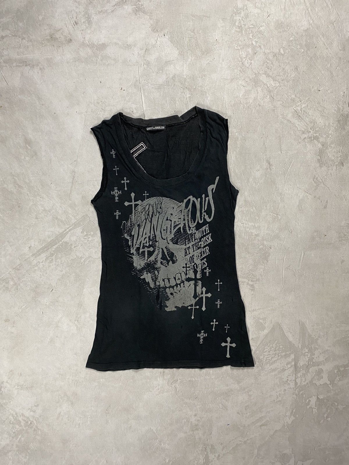 L.G.B. tank top　y2k　skull SOLILOQUY Women E Girl Gothic Camisole Y2k Grunge Crop Top Retro