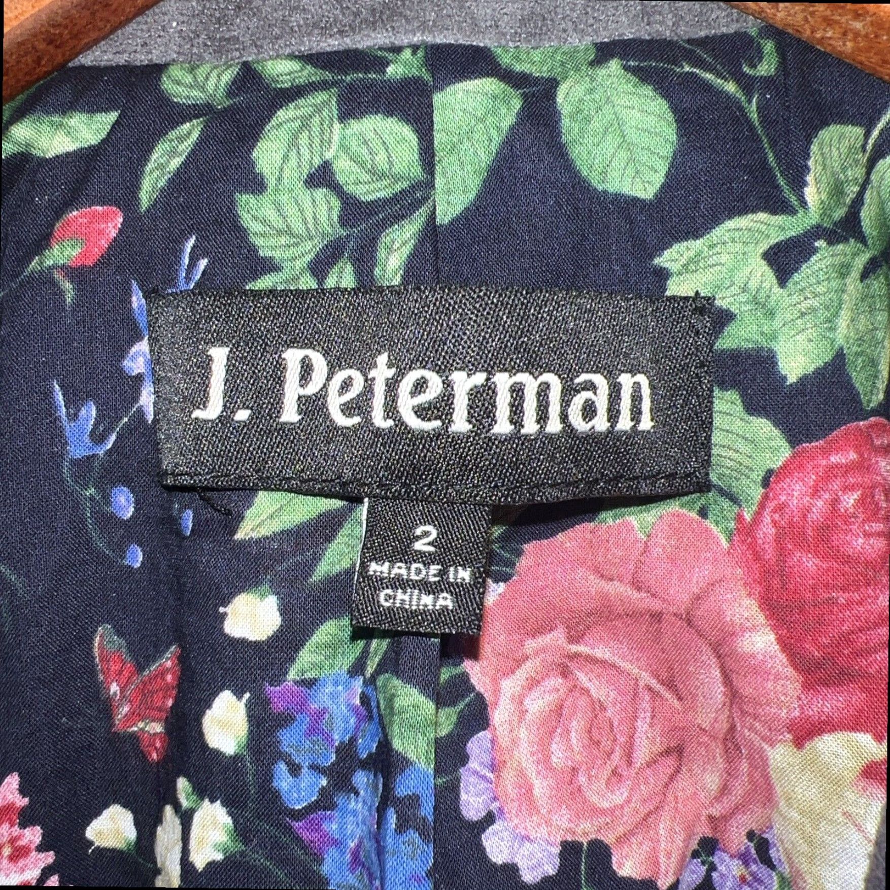 Vintage J Peterman Wool Blend Blazer Womens Size 2 Purple Size XS / US 0-2 / IT 36-38 - 3 Thumbnail