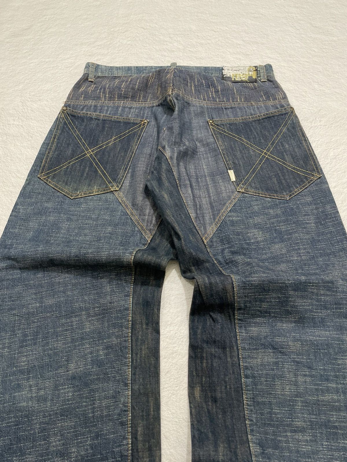 Japanese Brand Vintage 2000s Baggy Blue Denim Size US 33 - 6 Thumbnail