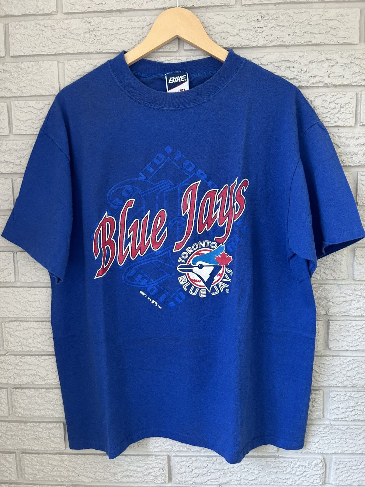 MLB × Vintage Vintage 90s Toronto Blue Jays Puff Print T Shirt Size US XL / EU 56 / 4 - 1 Thumbnail