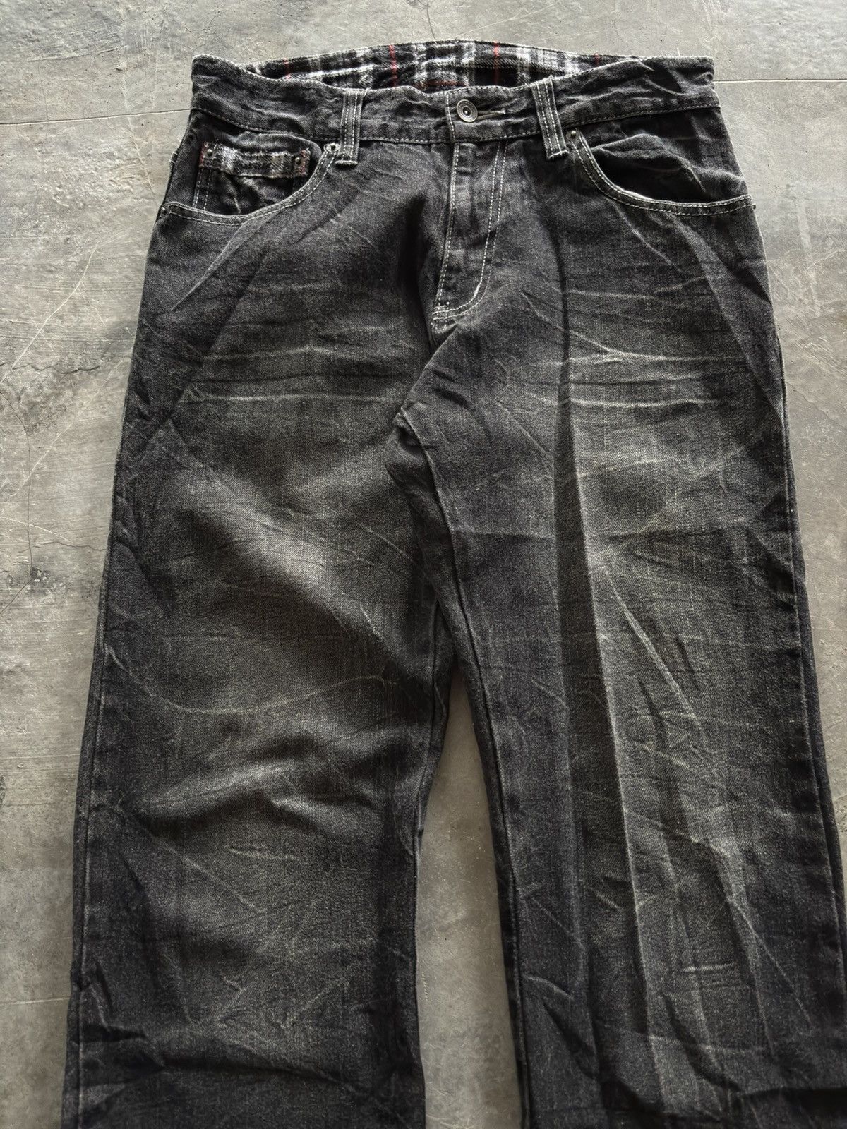 Hysteric Glamour Y2K wing stimulator backhit design punk gothic washed jeans Size US 30 / EU 46 - 10 Thumbnail
