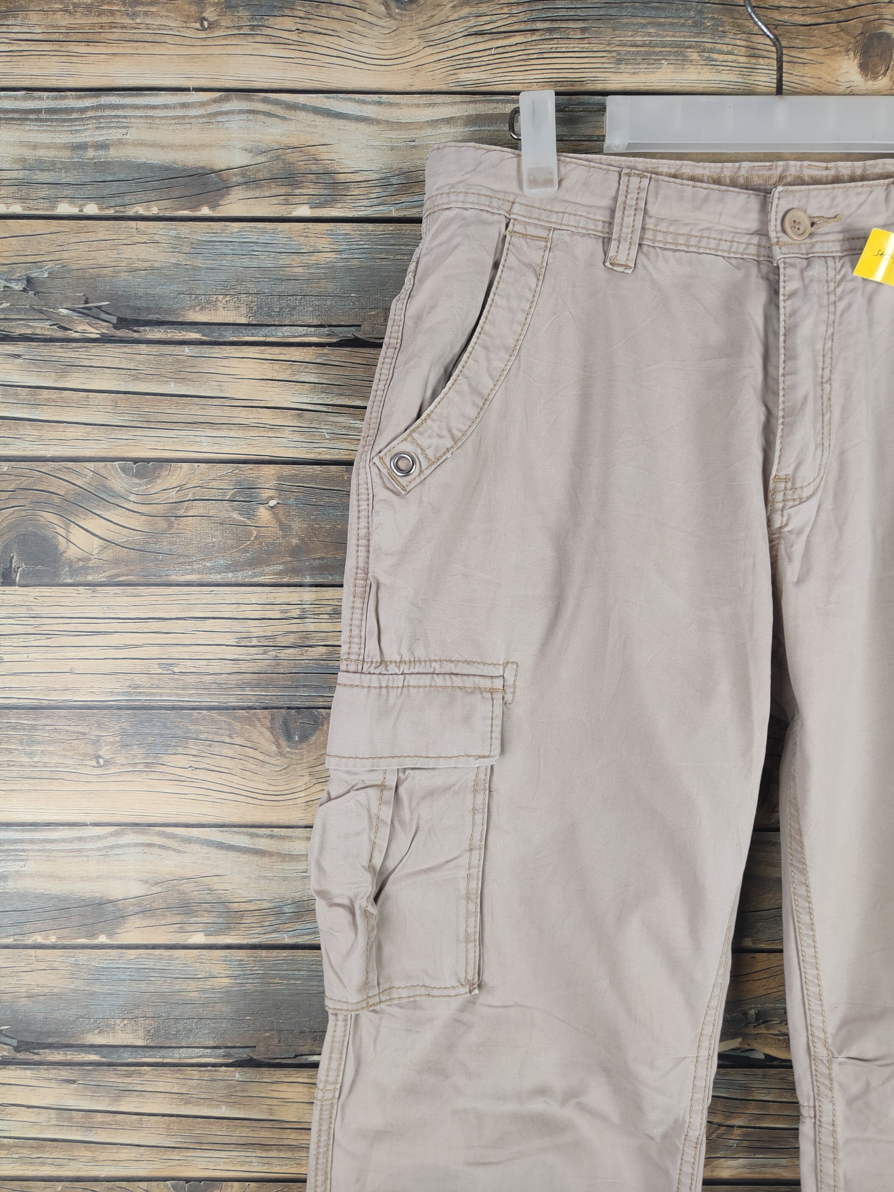 Japanese Brand DL Villand Beige Multipocket Cargo Pants #46-245T Size US 32 / EU 48 - 3 Thumbnail