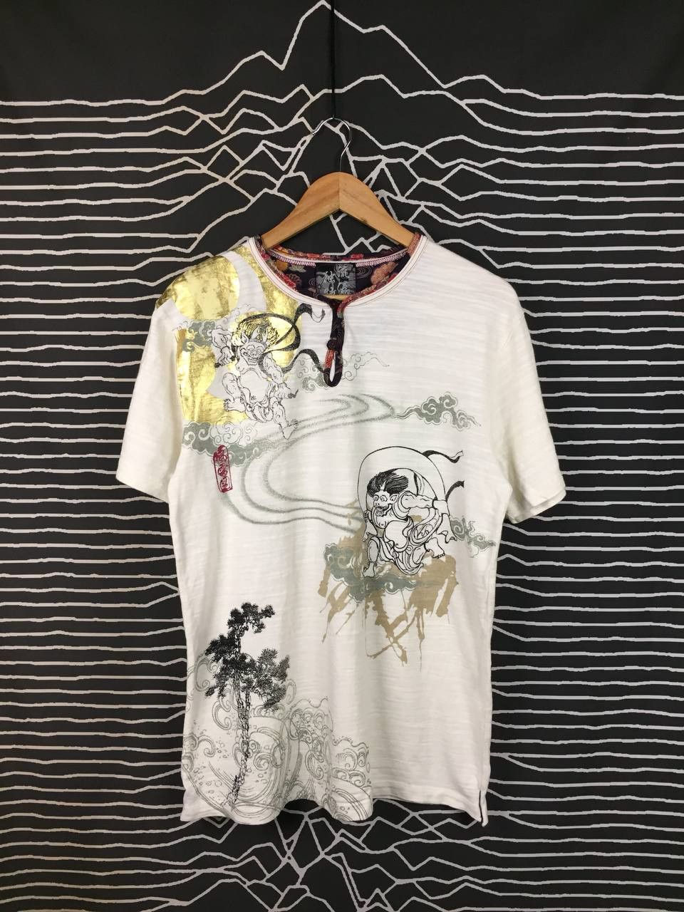 Japanese Brand Japanese Sukajan-Style Fujin Raijin Japan Mythological Tee Size US L / EU 52-54 / 3 - 2 Thumbnail