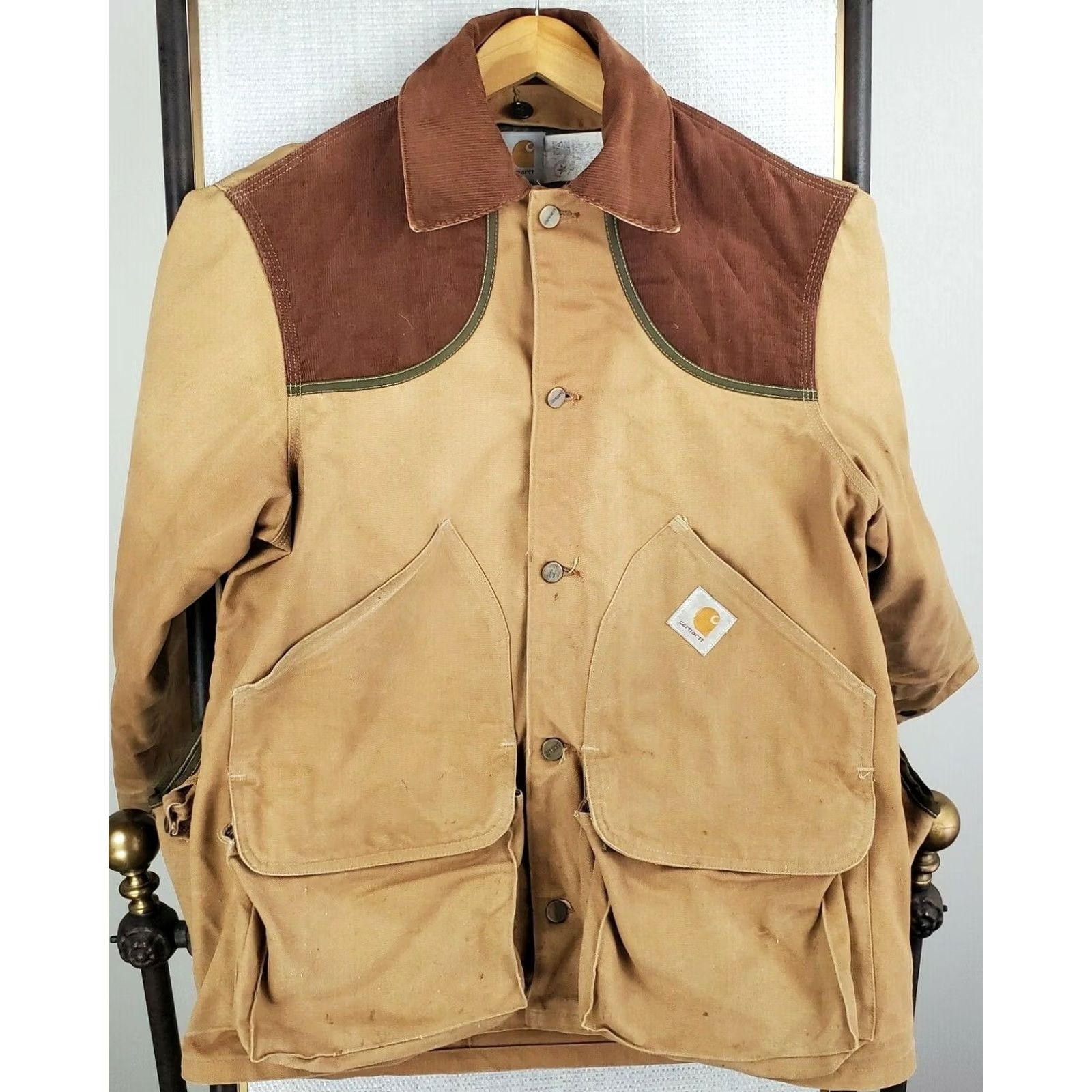 Carhartt VTG Carhartt Jacket Canvas Duck Blanket Liner Hunting Field Jacket USA Made Large Khaki Beige Mens Large Size US L / EU 52-54 / 3 - 7 Thumbnail