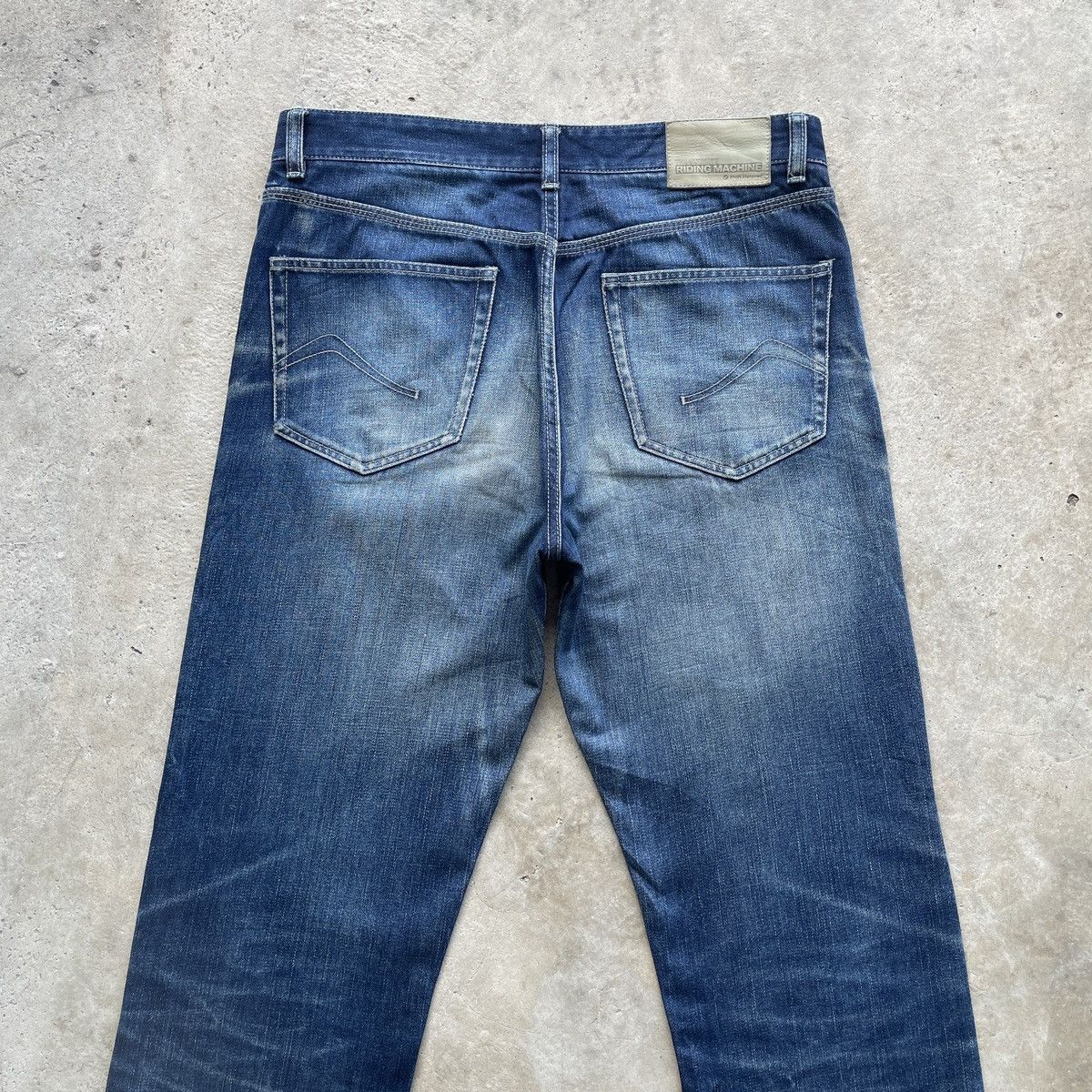 Faded Glory W33💥 BNW Motorrad Stonewash Jeans Faded Denim Pants Size US 33 - 11 Thumbnail