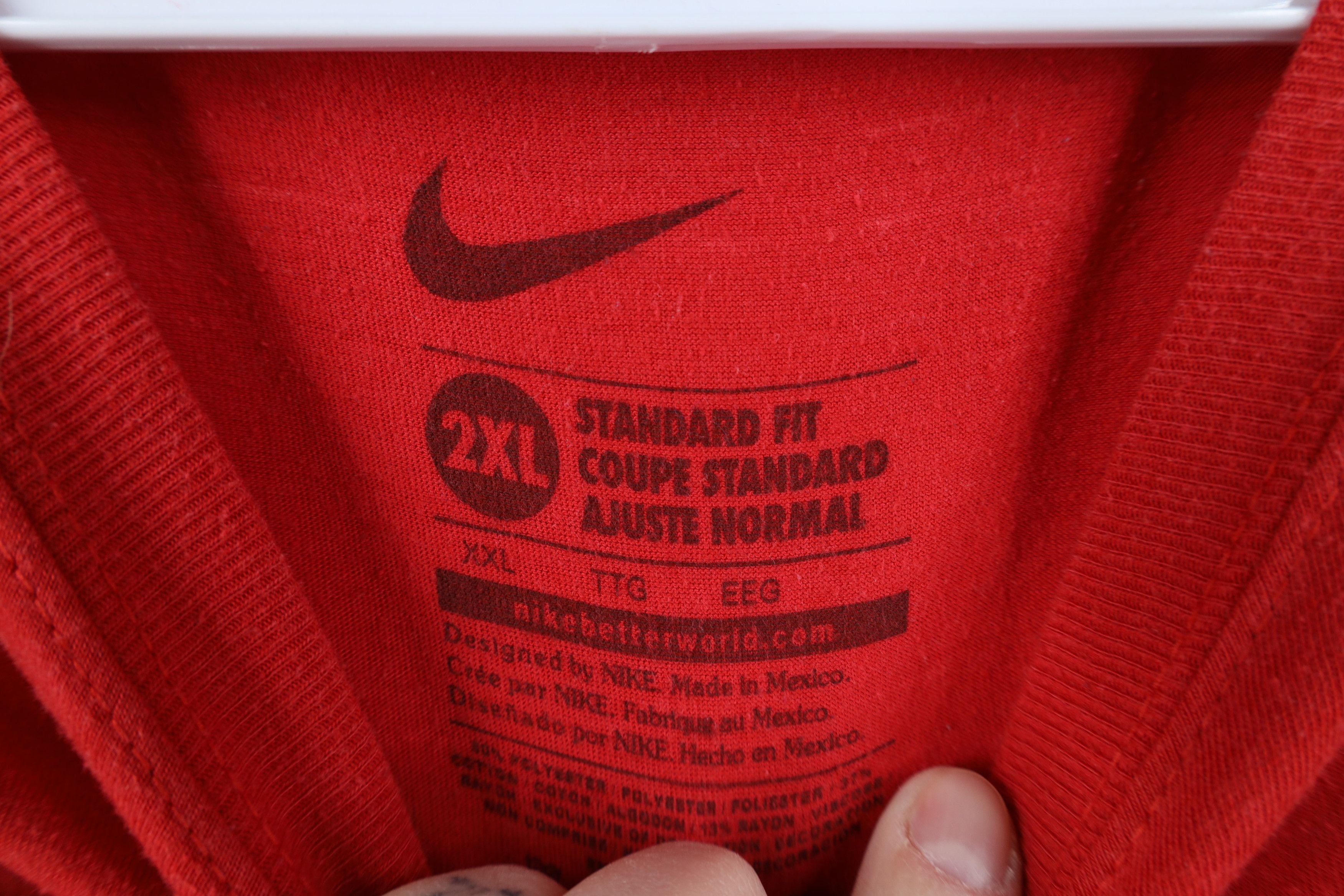 Nike Vintage Y2K Nike Cetner Swoosh Ohio State University T-Shirt Size US XXL / EU 58 / 5 - 9 Thumbnail
