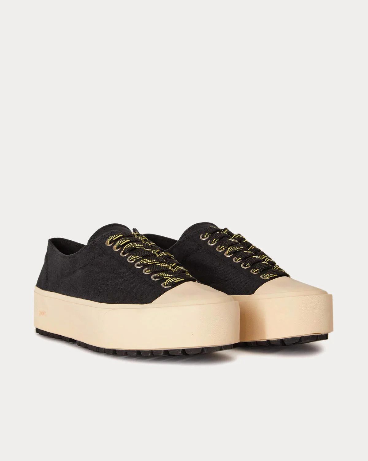 OAMC o1y0225 Logo Low-Top Sneakers in Black/Ivory Size US 10 / EU 43 - 2 Thumbnail