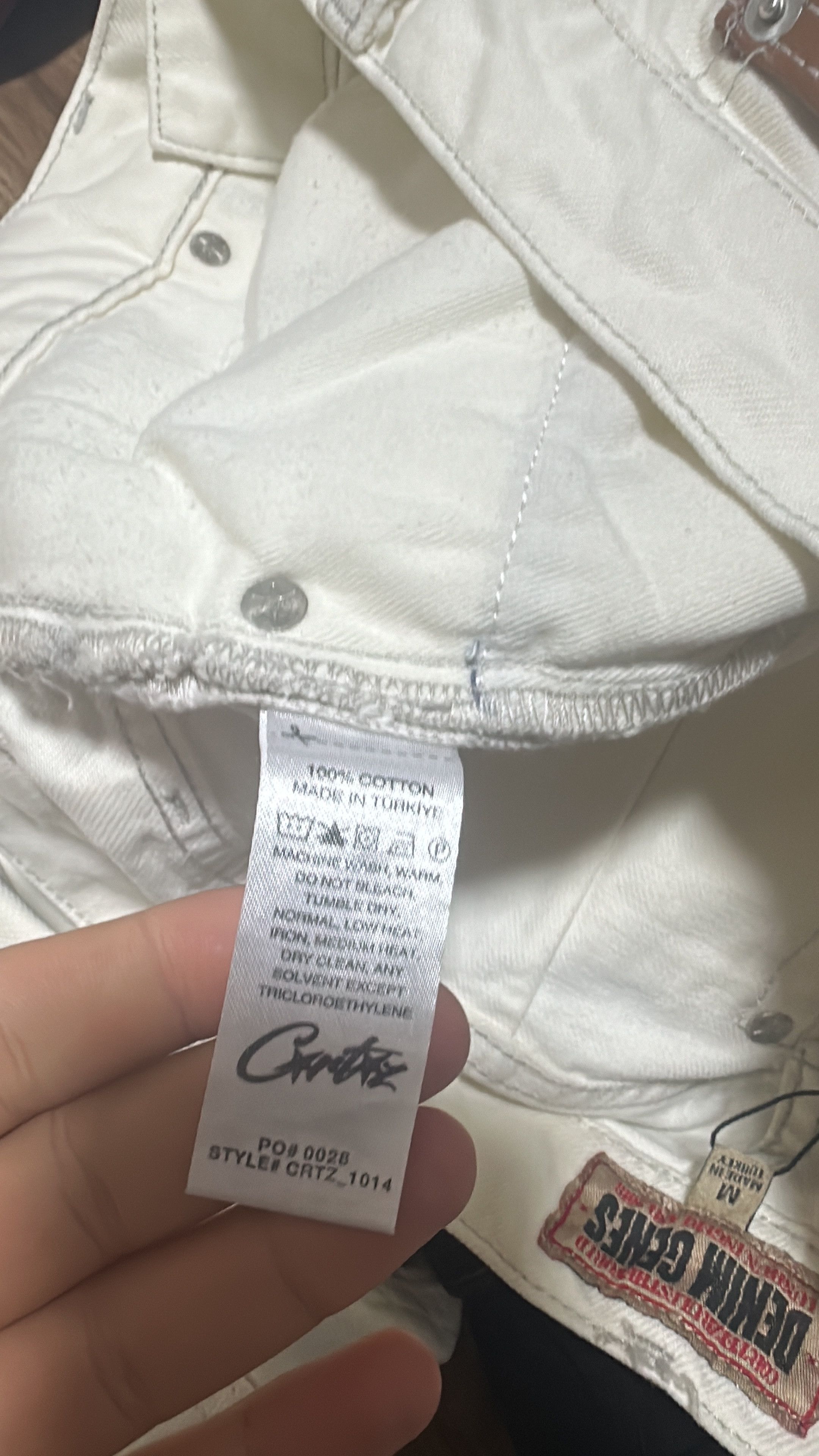 Corteiz Corteiz C-Star Stitch-Down Jeans Natural Size Medium Size US 32 / EU 48 - 9 Thumbnail