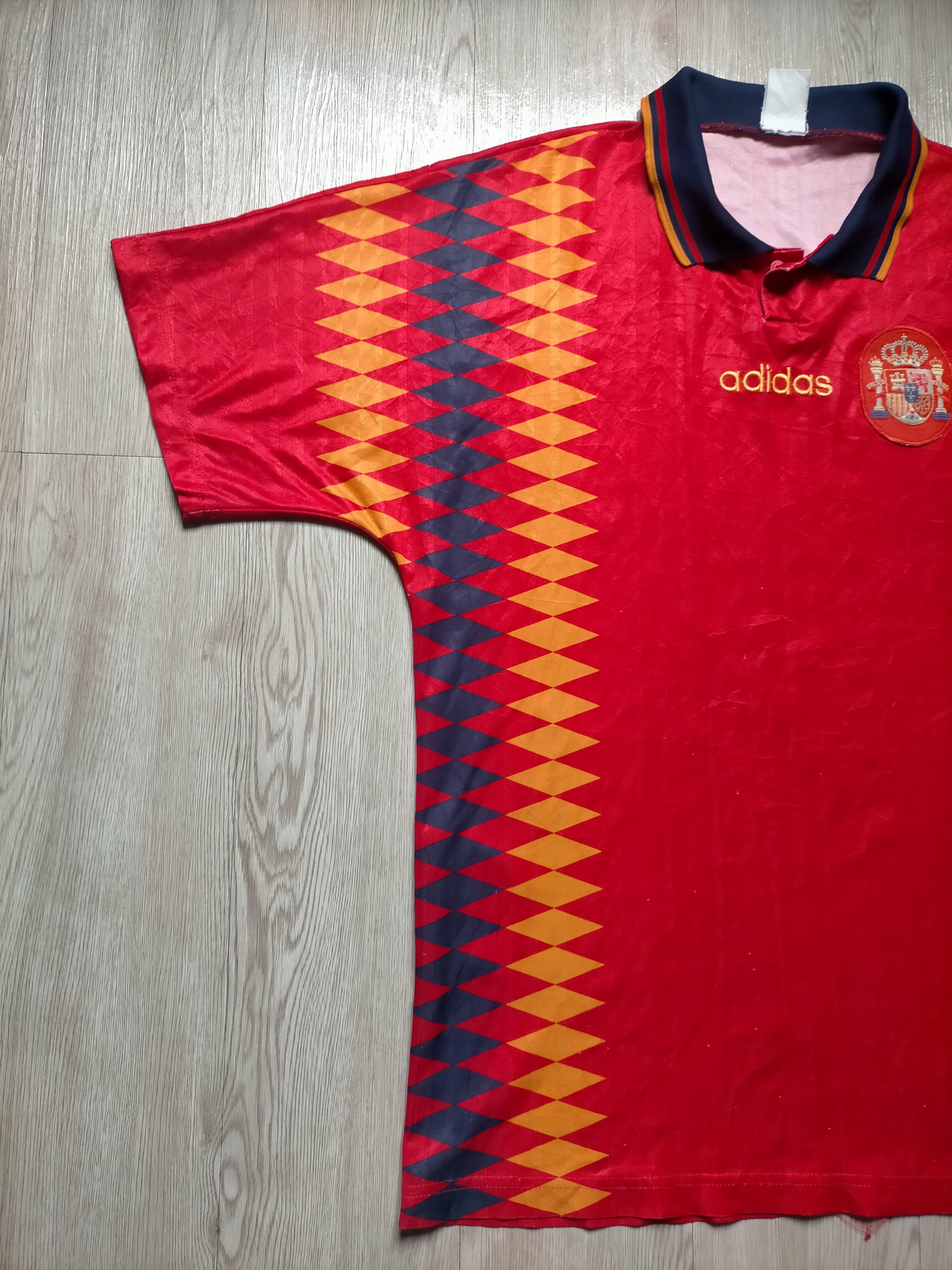 Adidas Vintage 1994 adidas Spain World cup Jerseys Size US L / EU 52-54 / 3 - 6 Thumbnail
