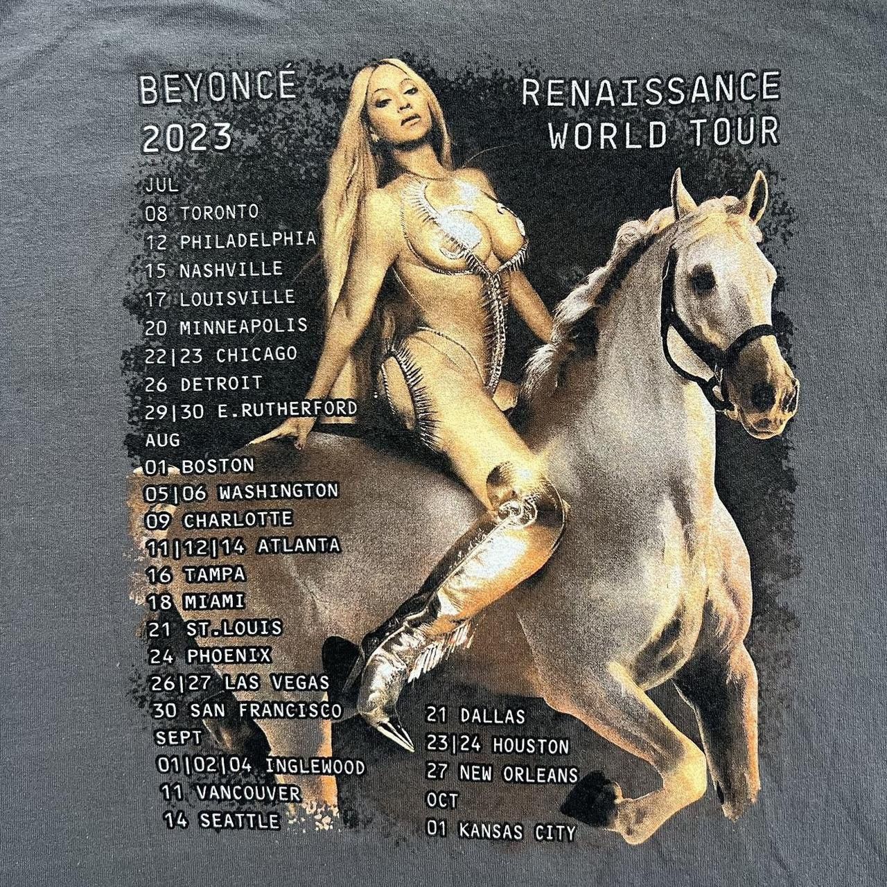 Beyonce × Designer Vintage Y2K Beyoncé Renaissance World Tour Graphic Tee! Size US XL / EU 56 / 4 - 6 Thumbnail