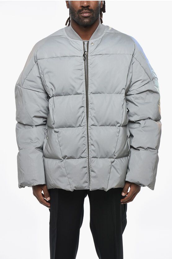 Reflective Fabric Quilted Down Jacket