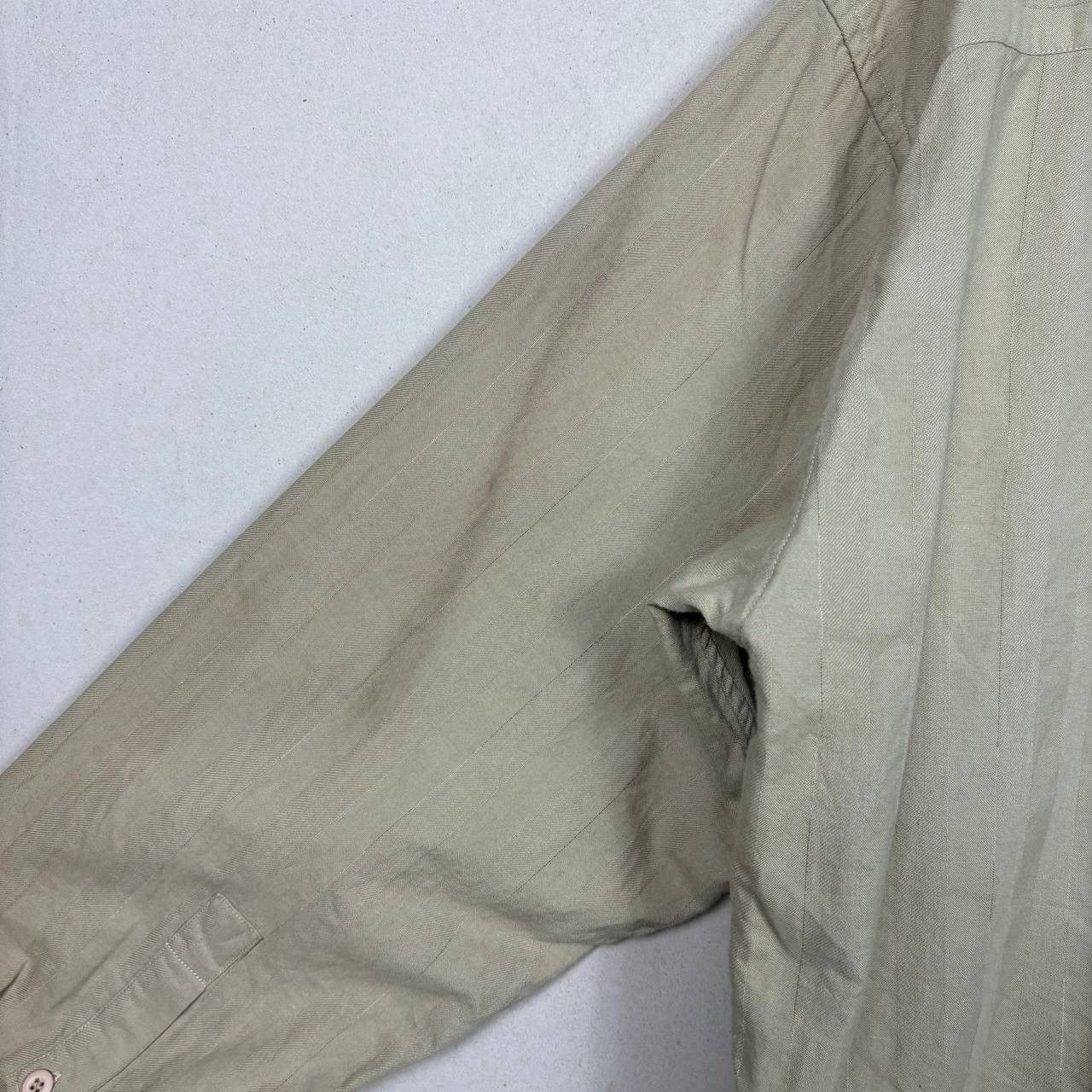 Issey Miyake Vintage 80s Issey Miyake I.S. Striped Shirt Beige Size US M / EU 48-50 / 2 - 10 Thumbnail