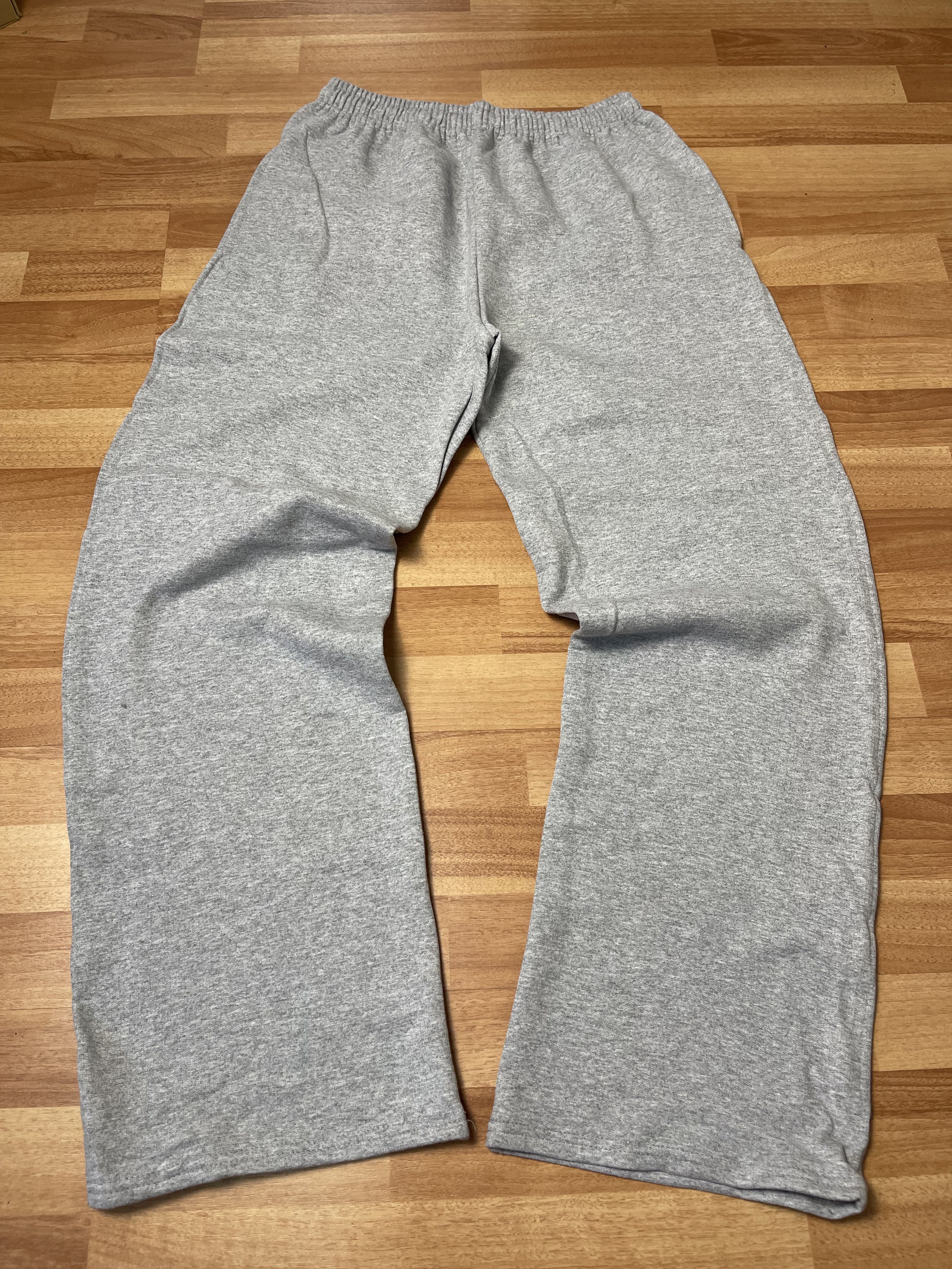 Vintage Grey Baggy Sweatpants Y2k Vintage Style Fit Size US 34 / EU 50 - 1 Thumbnail